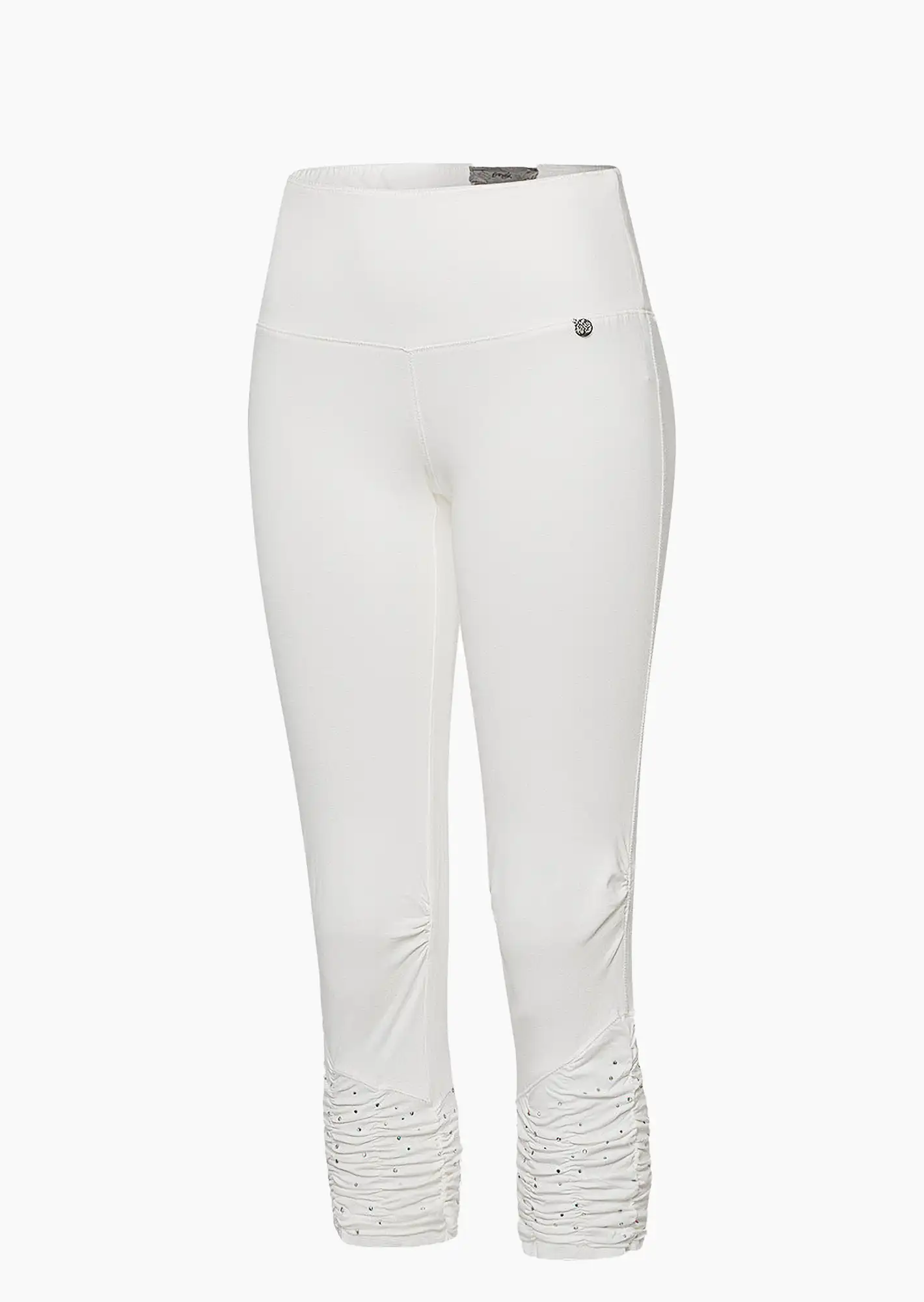 Leggings mit Ziersteinen, offwhite