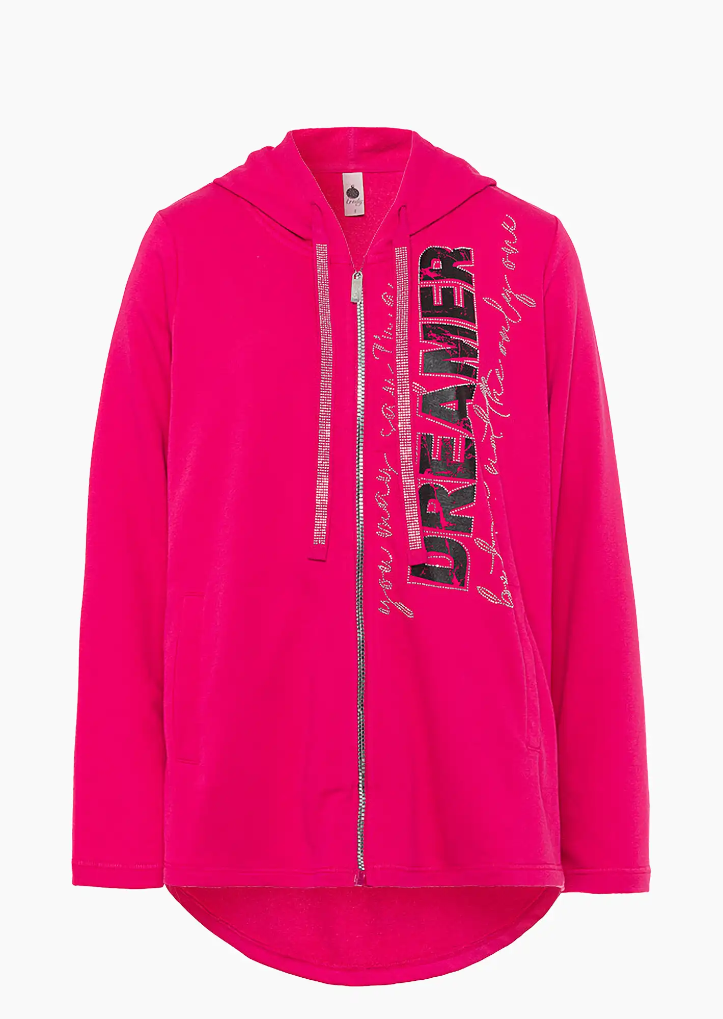 Sweatjacke 'Dreamer', pink flash