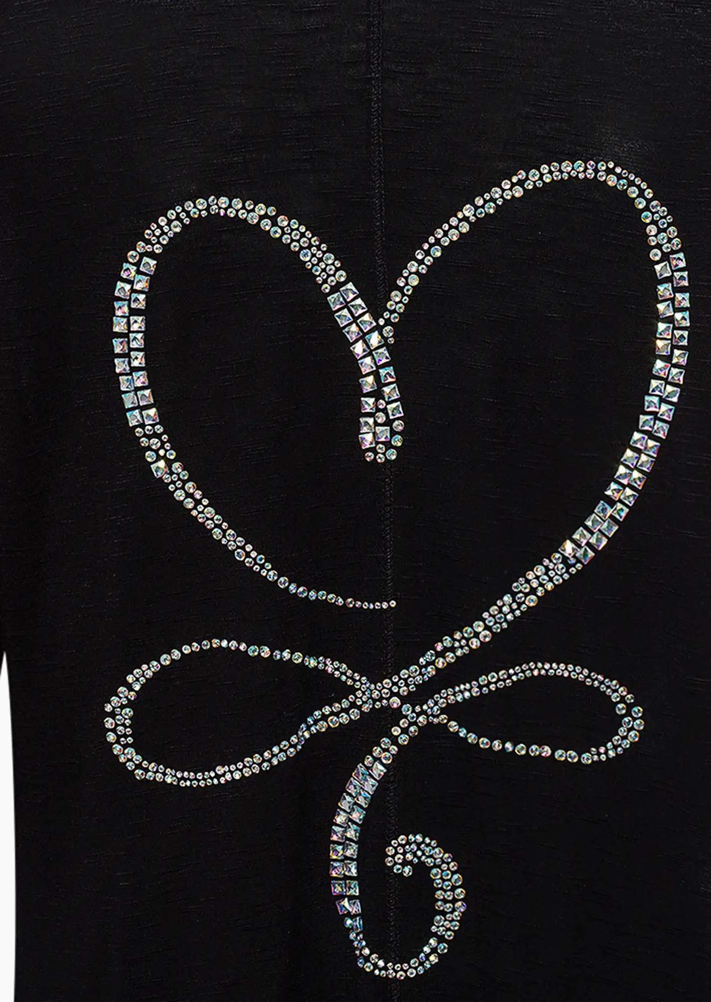 Shirtjacke 'Heart', schwarz