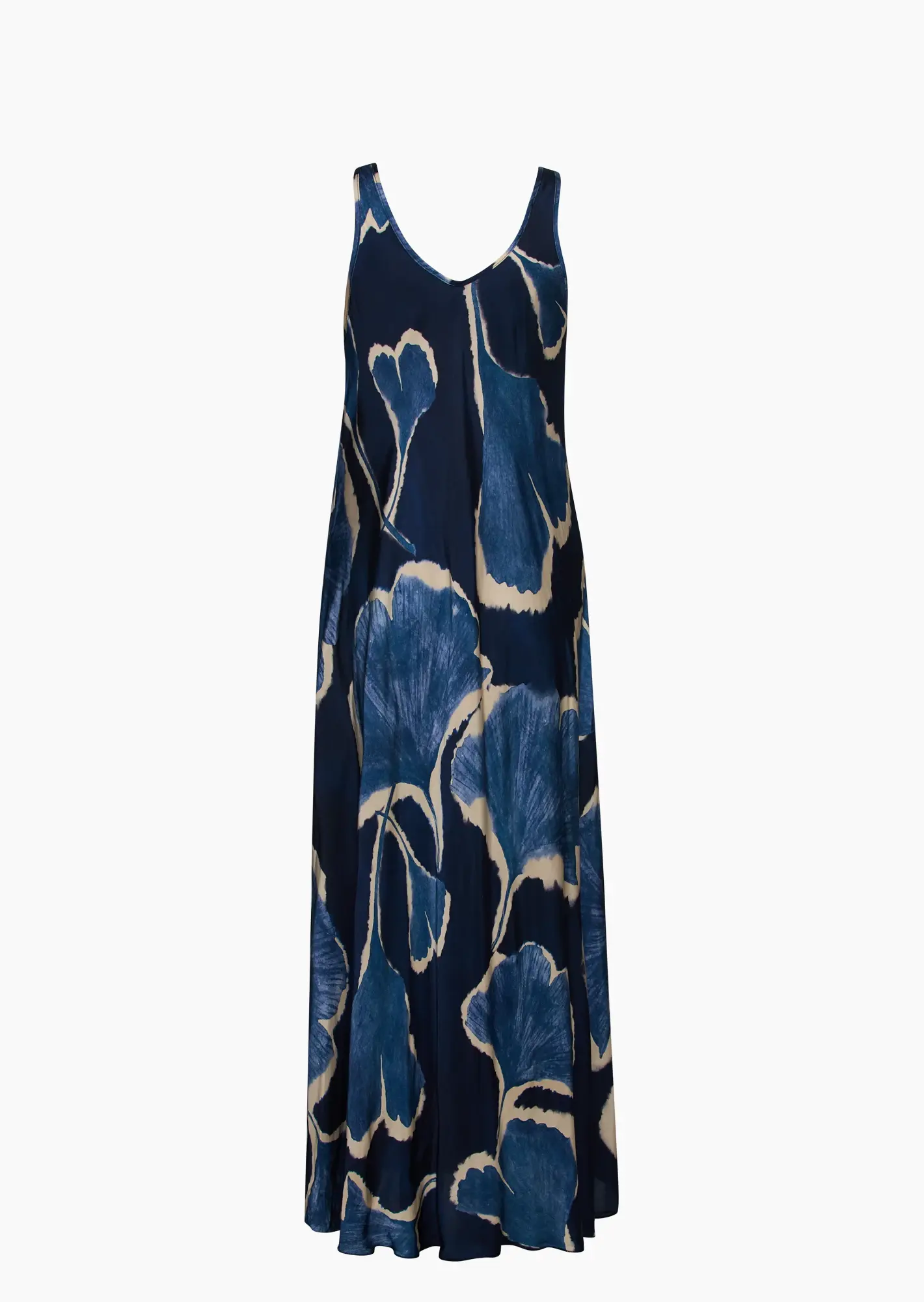 Kleid mit Print, blau