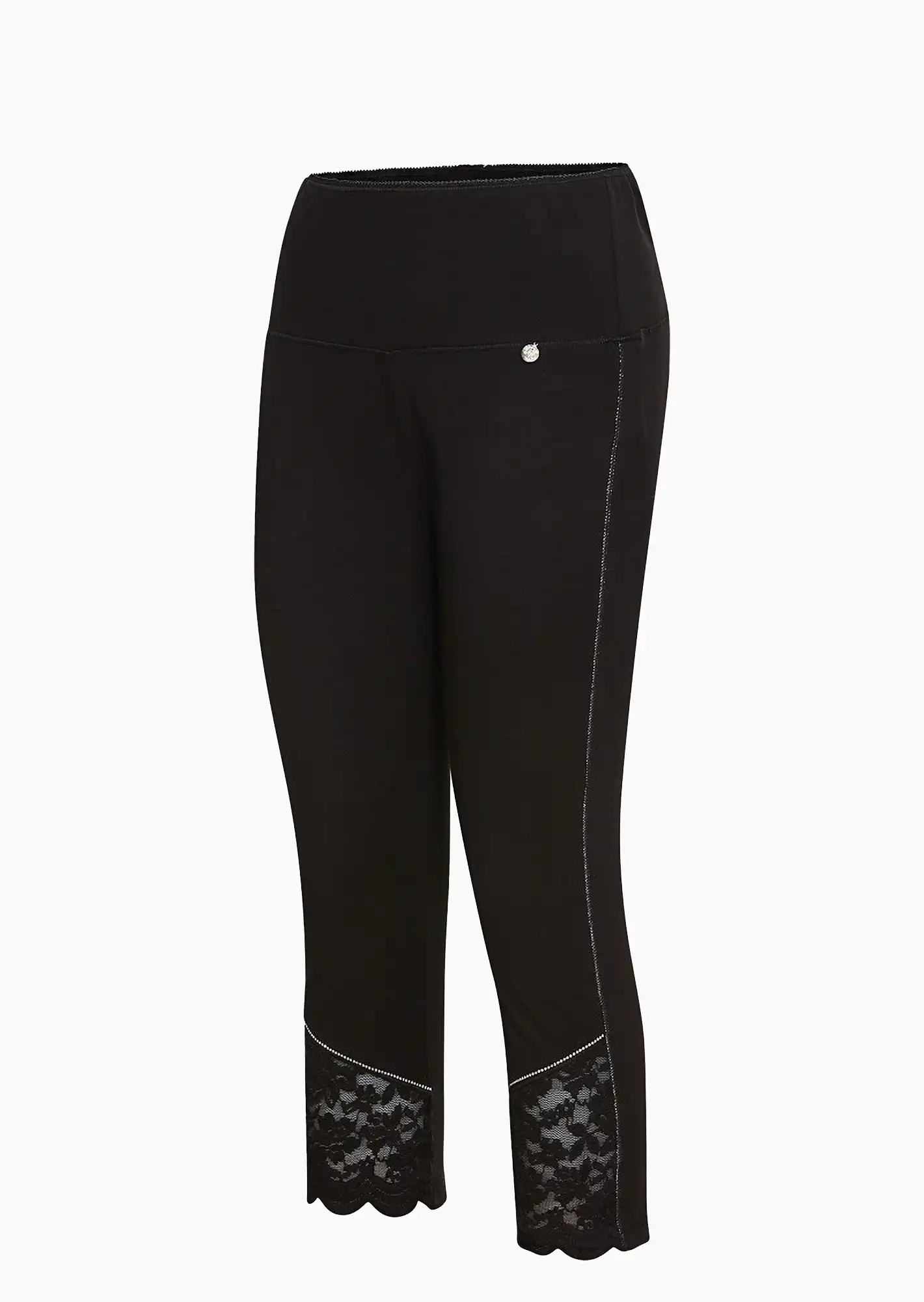 Leggings mit Spitze, schwarz