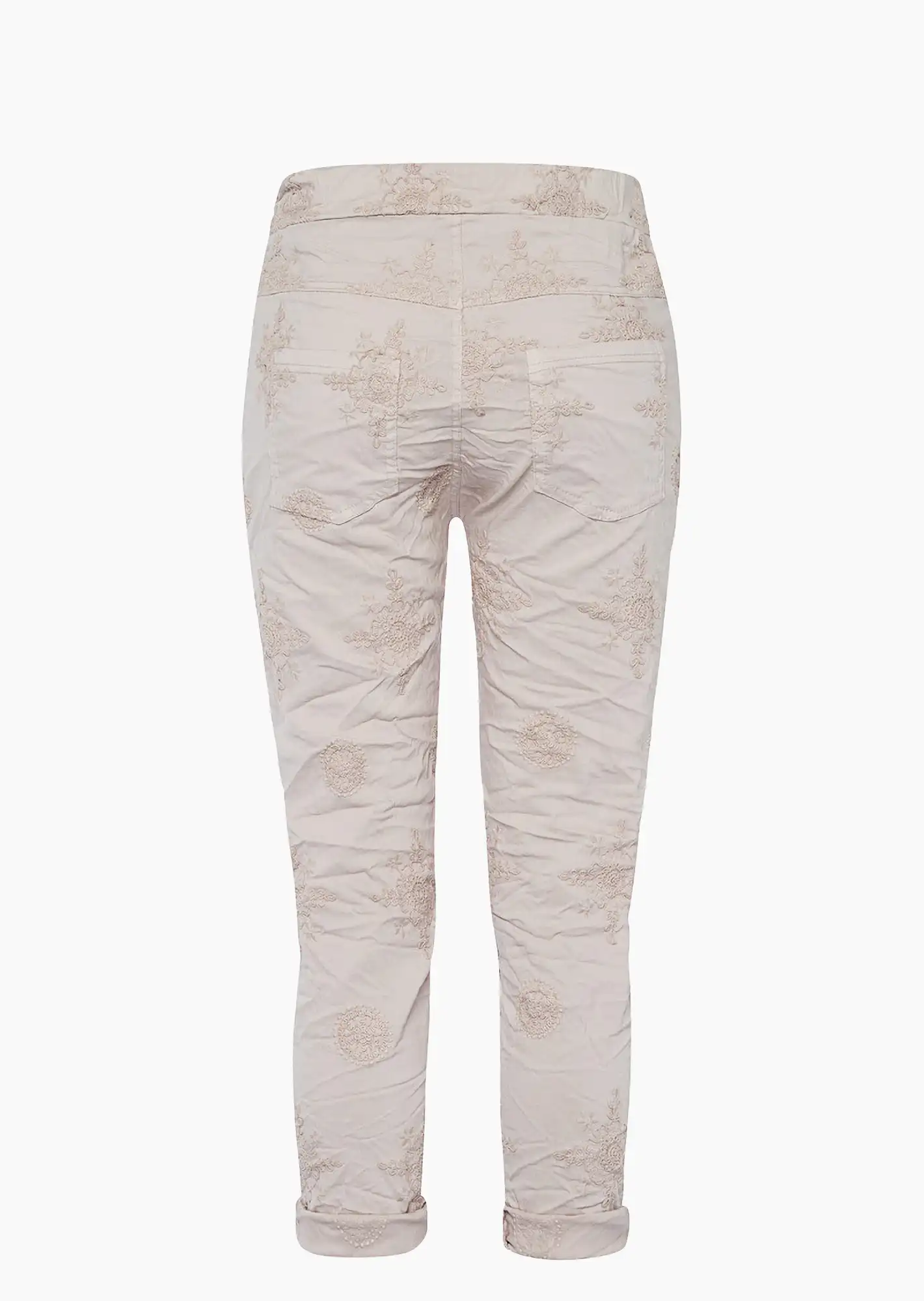 Joggpants mit Stickerei, sand