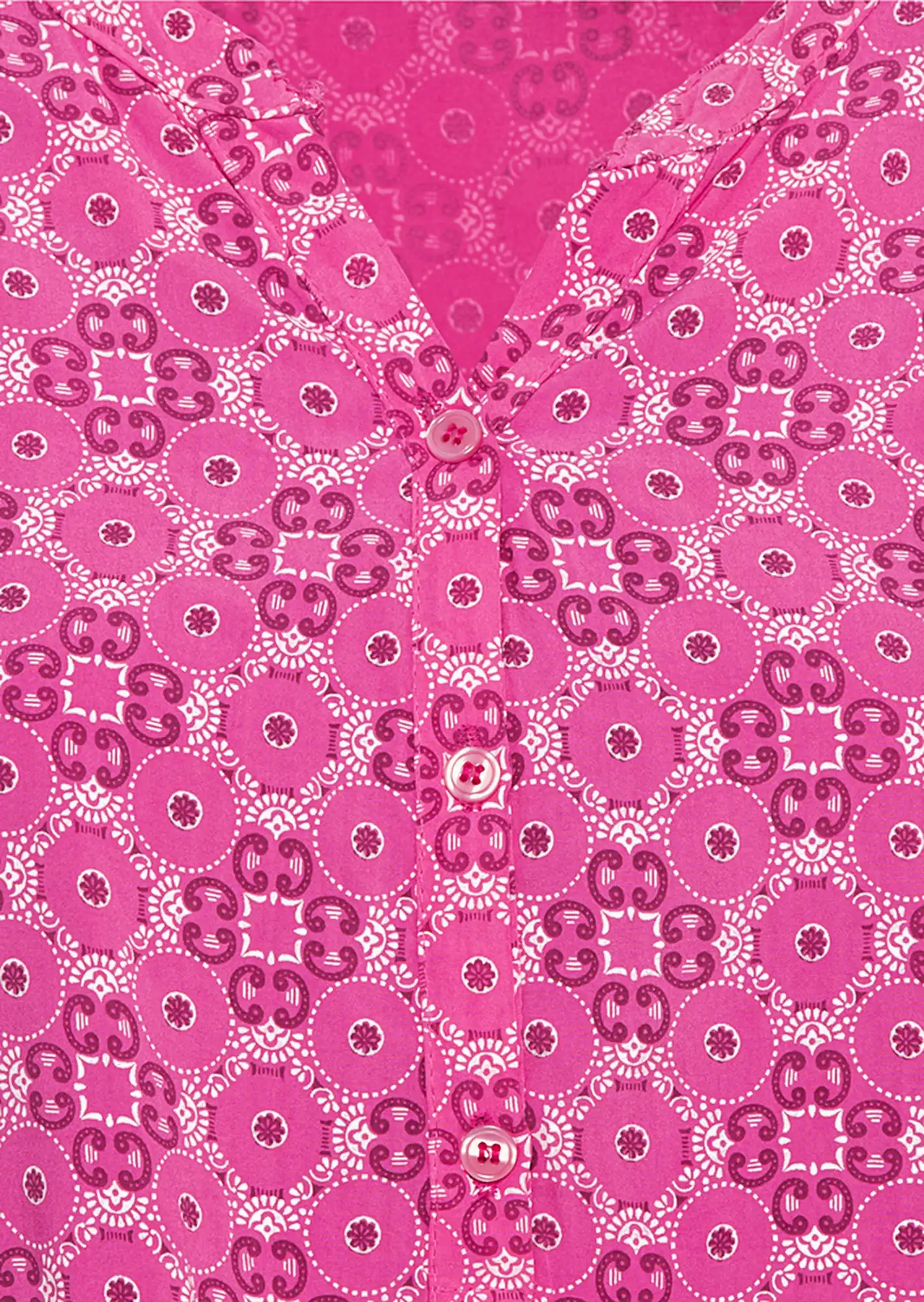 Bluse im Alloverprint, pink
