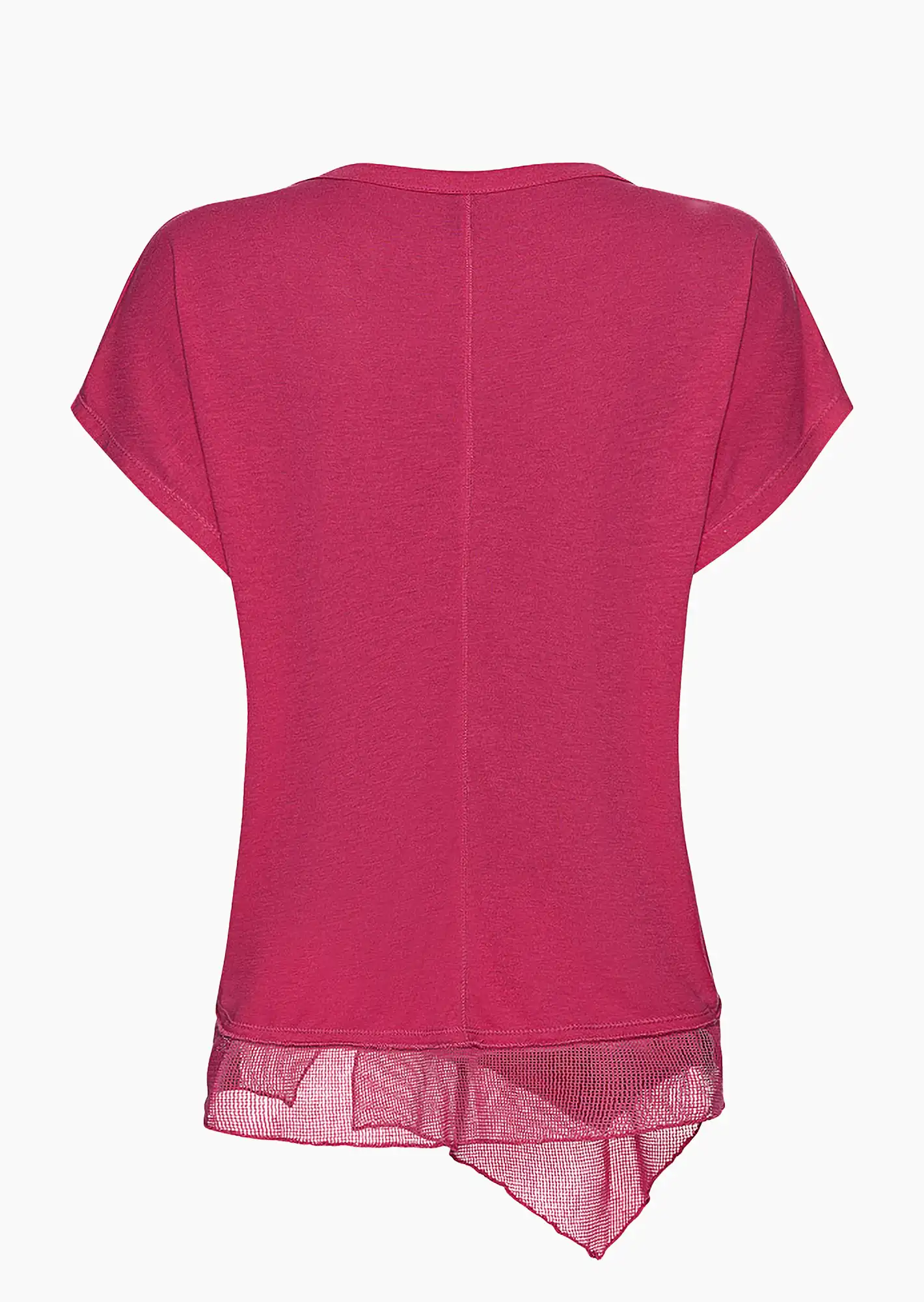 Shirt mit Reißverschluss, very berry
