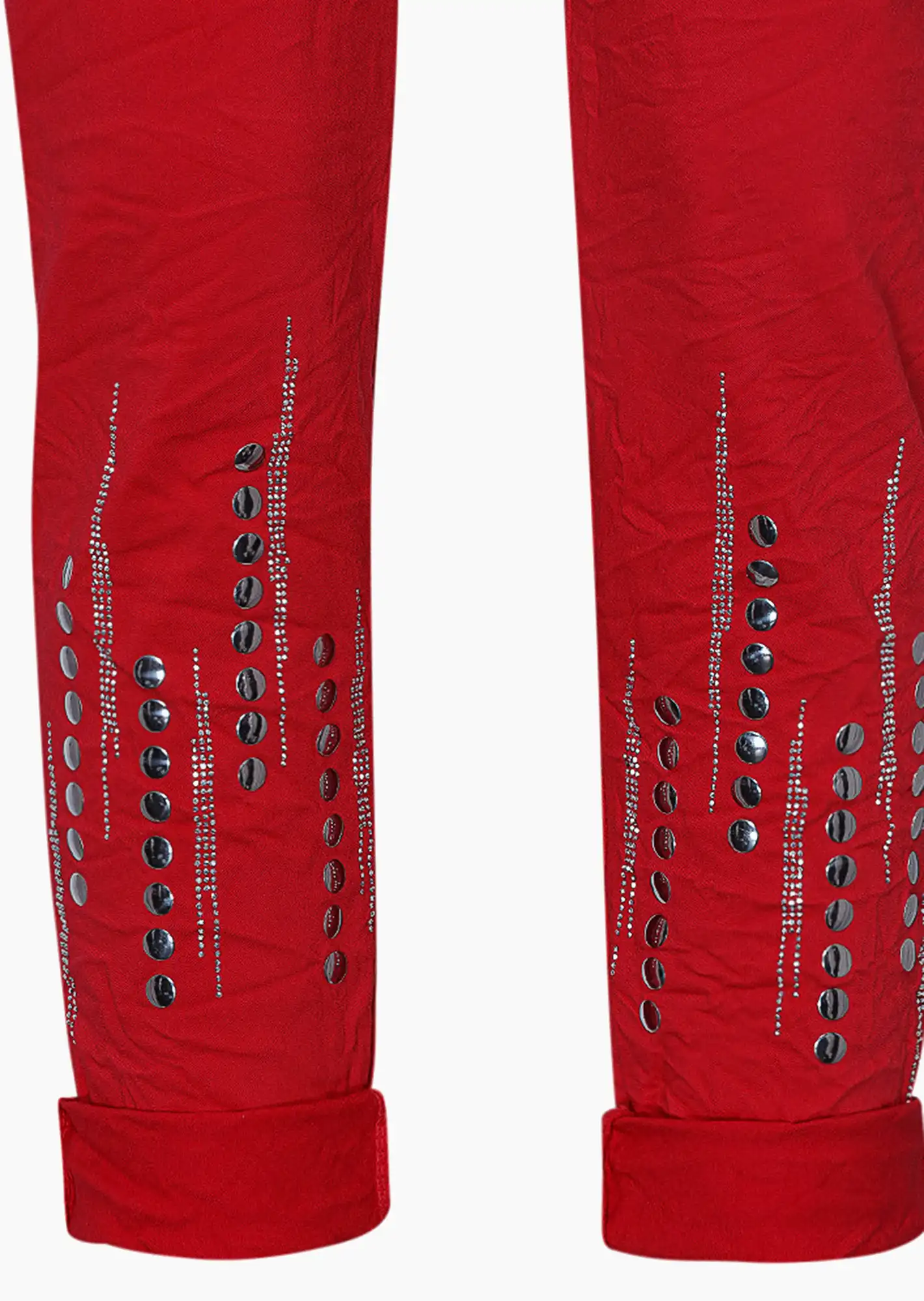 Joggpants mit Ziersteinen, tredyrot