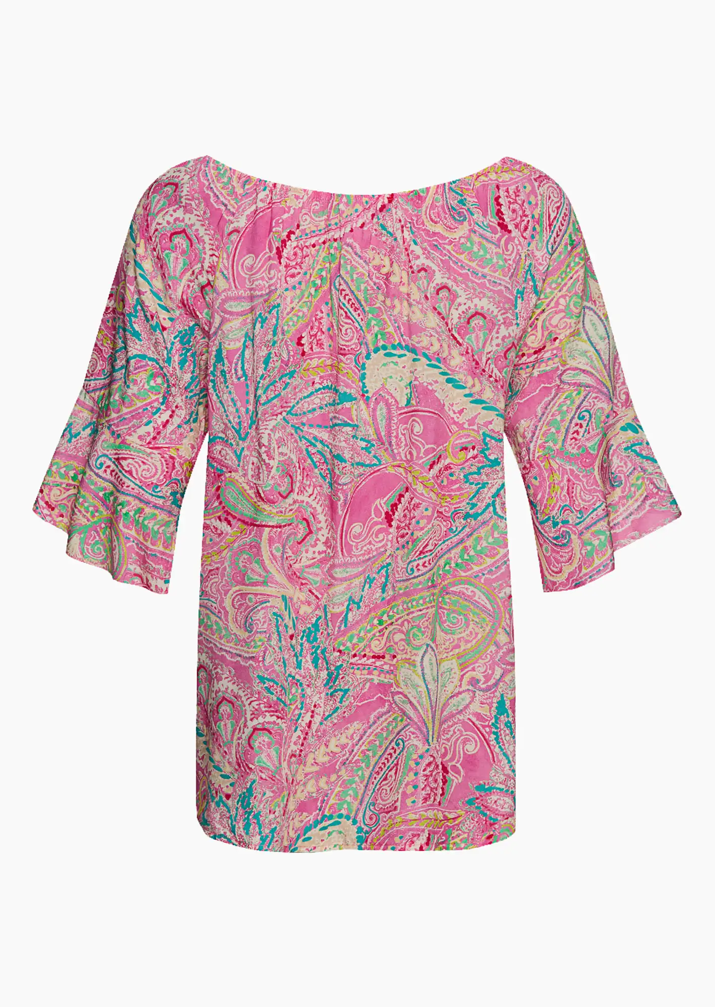 Bluse im Alloverprint, pink