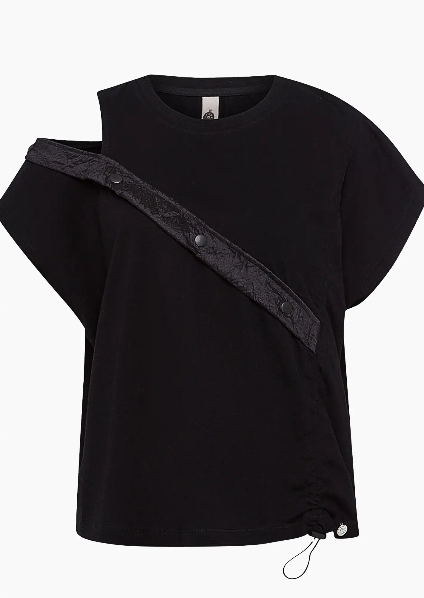 Shirt mit Cut-Out, schwarz