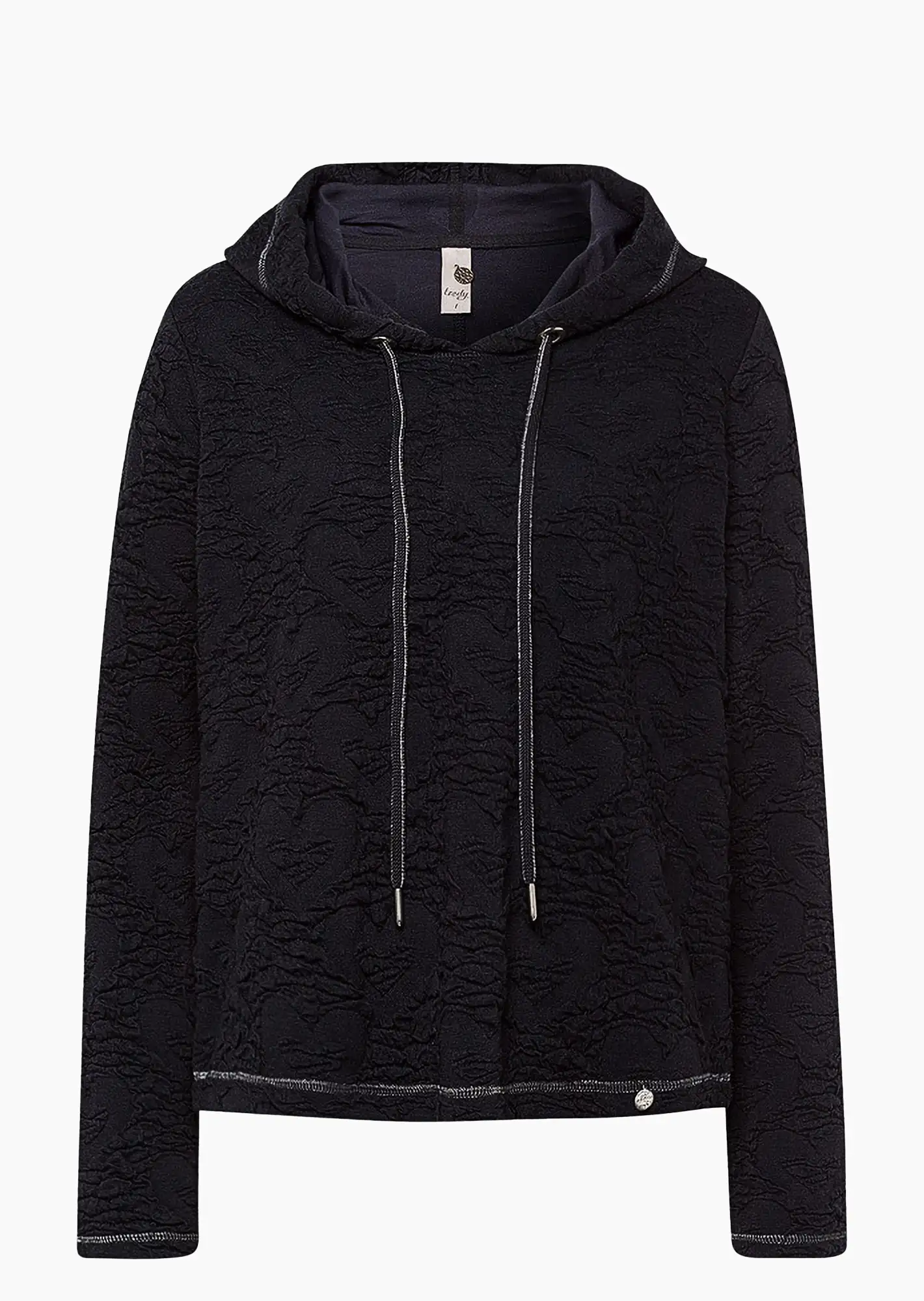 Sweatpullover mit Struktur, navy