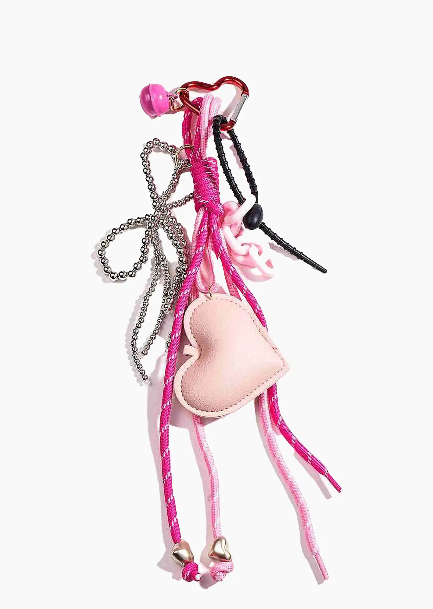 Taschenanhänger 'Herz', pink