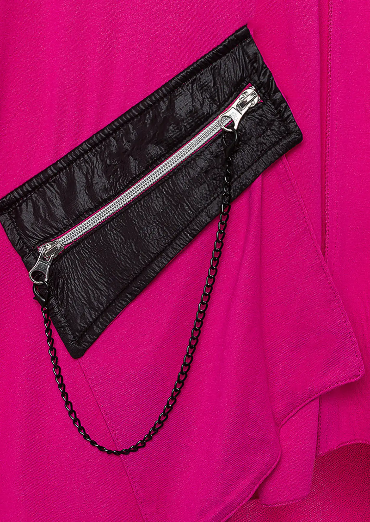 Shirt 'Believe' oversized, very berry