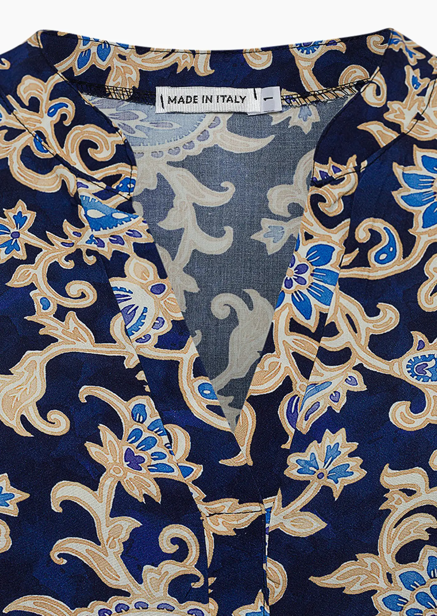 Kleid im Alloverprint, navy