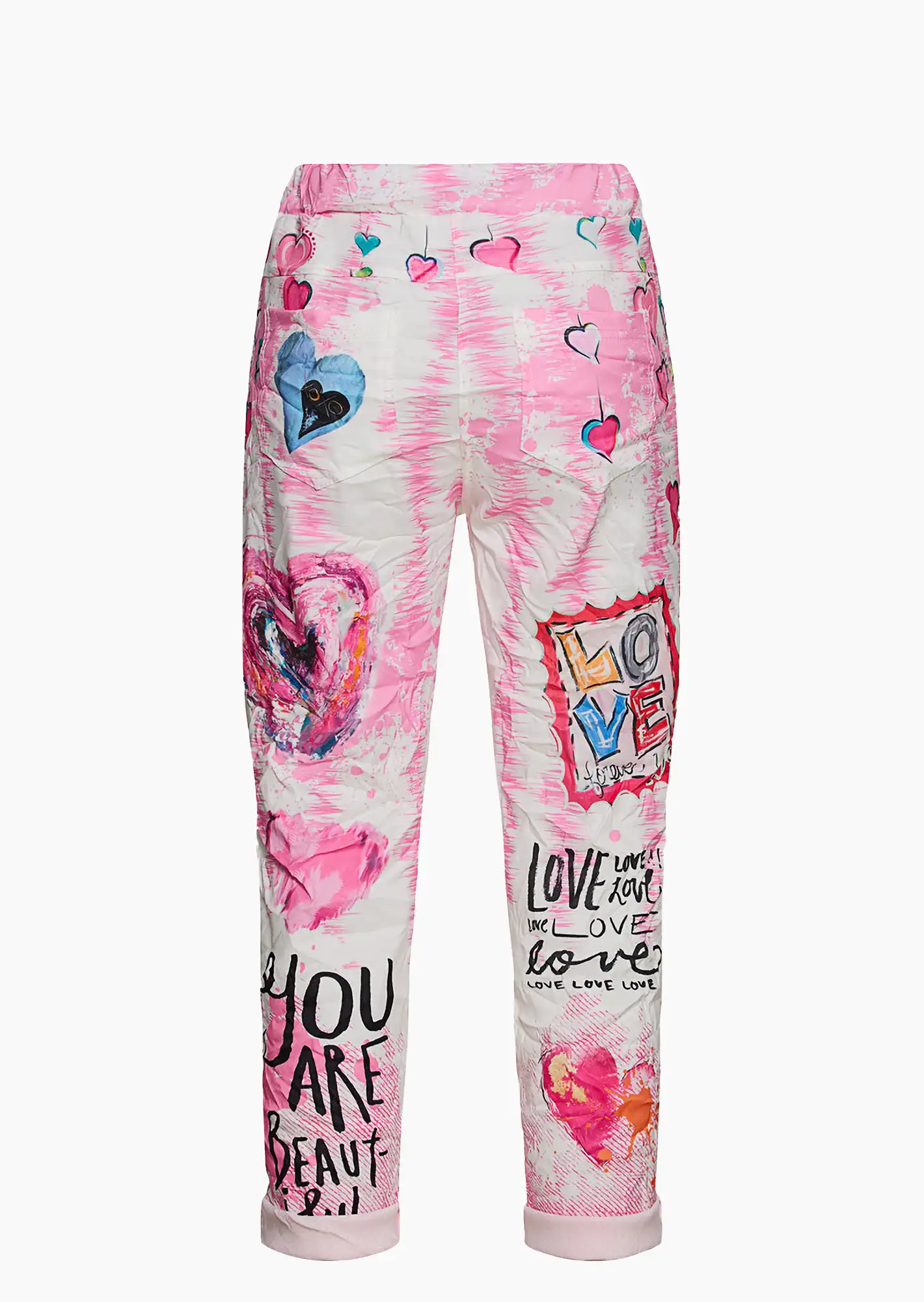 Joggpants mit Print, pink