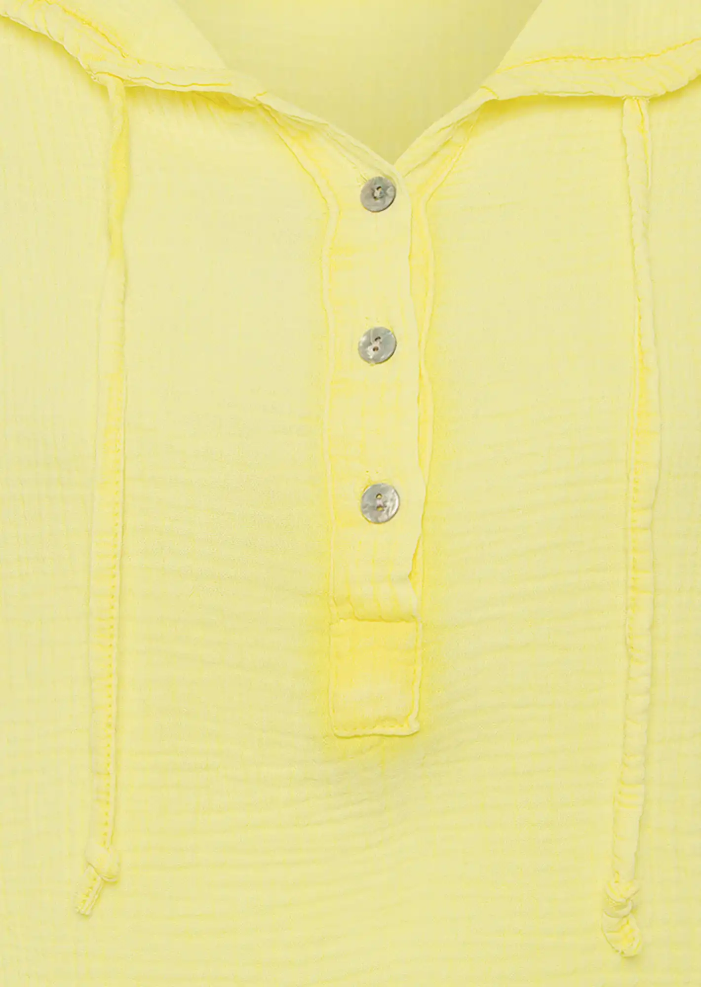 Musselin-Bluse, butter yellow