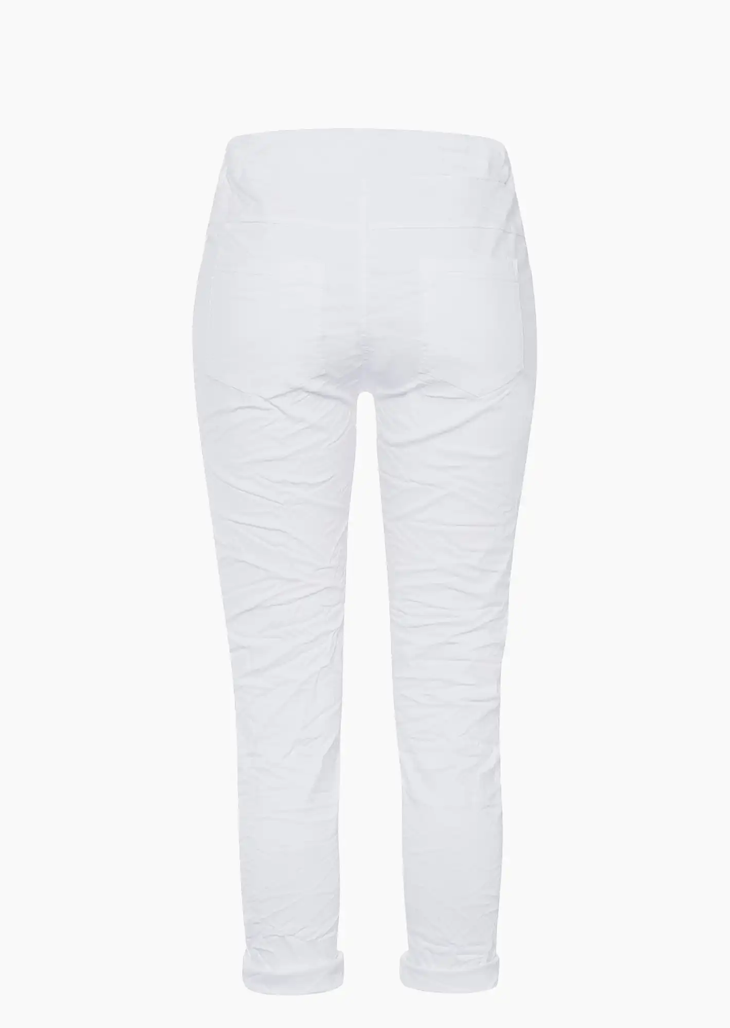 Joggpants 'Glitzer-Teddy', weiß