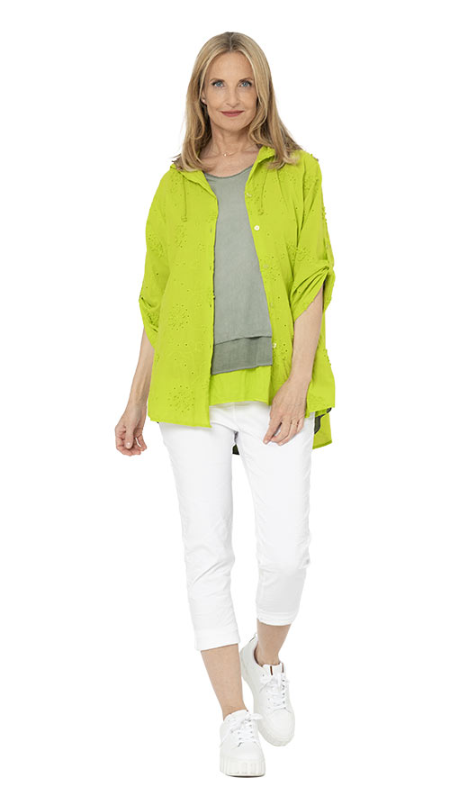 Blusenlayering mit juicy flash