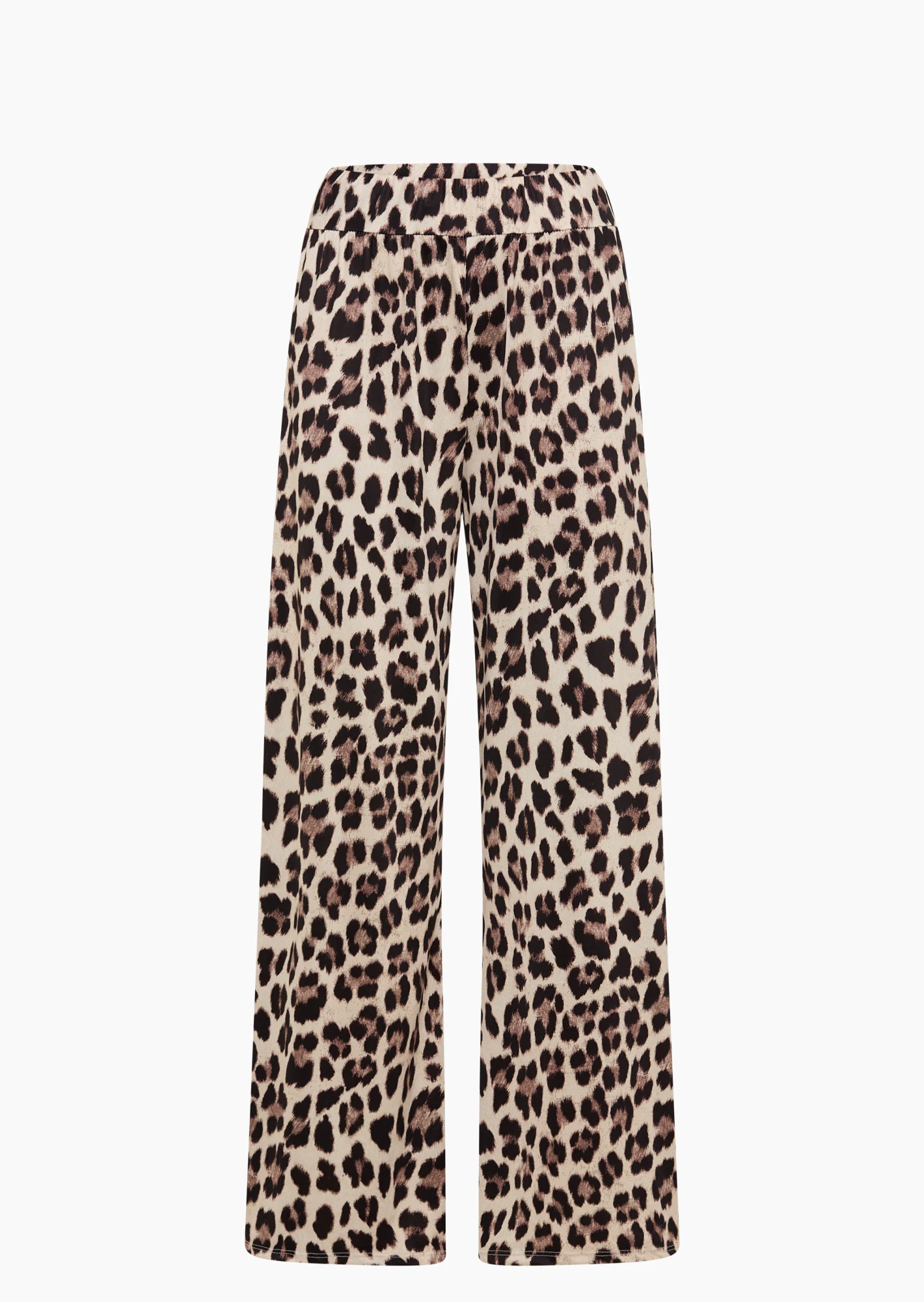 Wide Leg Hose 'Leo', crema-schwarz