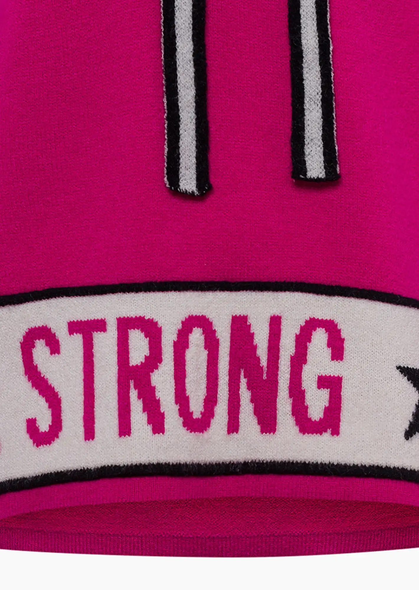 Strickpullover 'Be strong', pink flash
