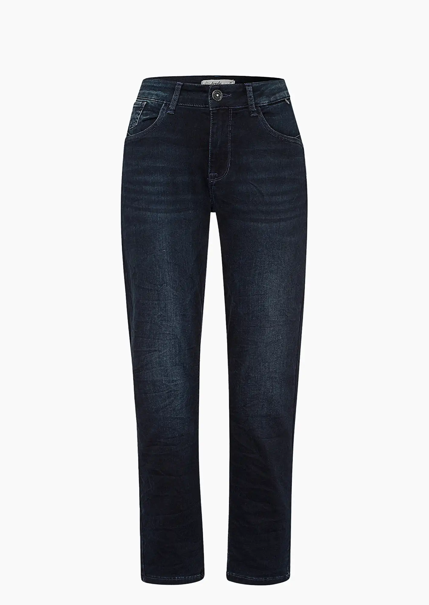 Jeans 'Straight' kurz, blue black denim