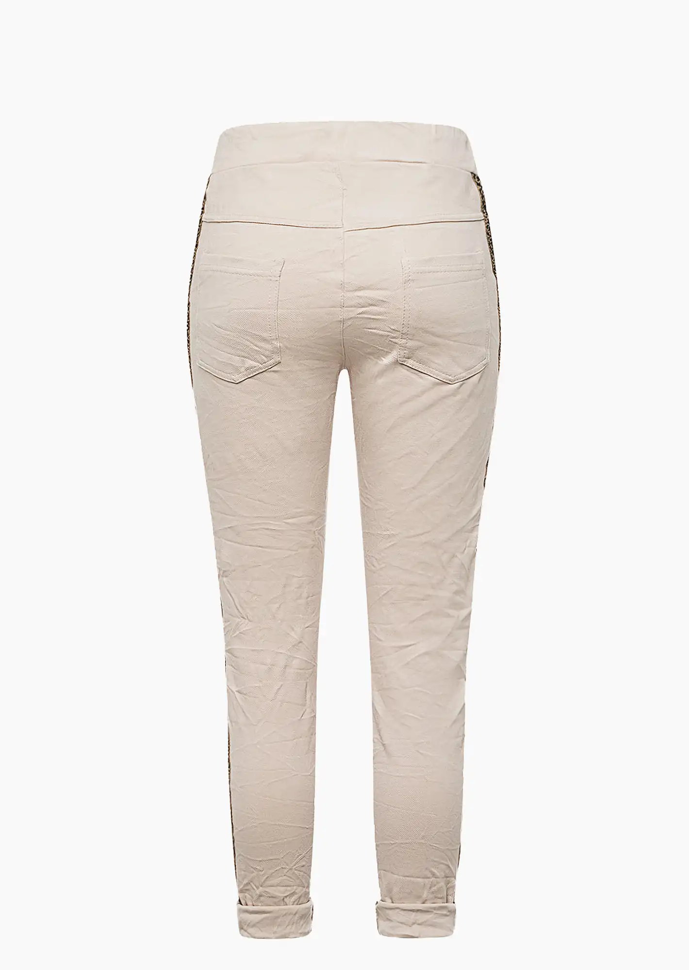 Joggpants mit Galonstreifen, crema