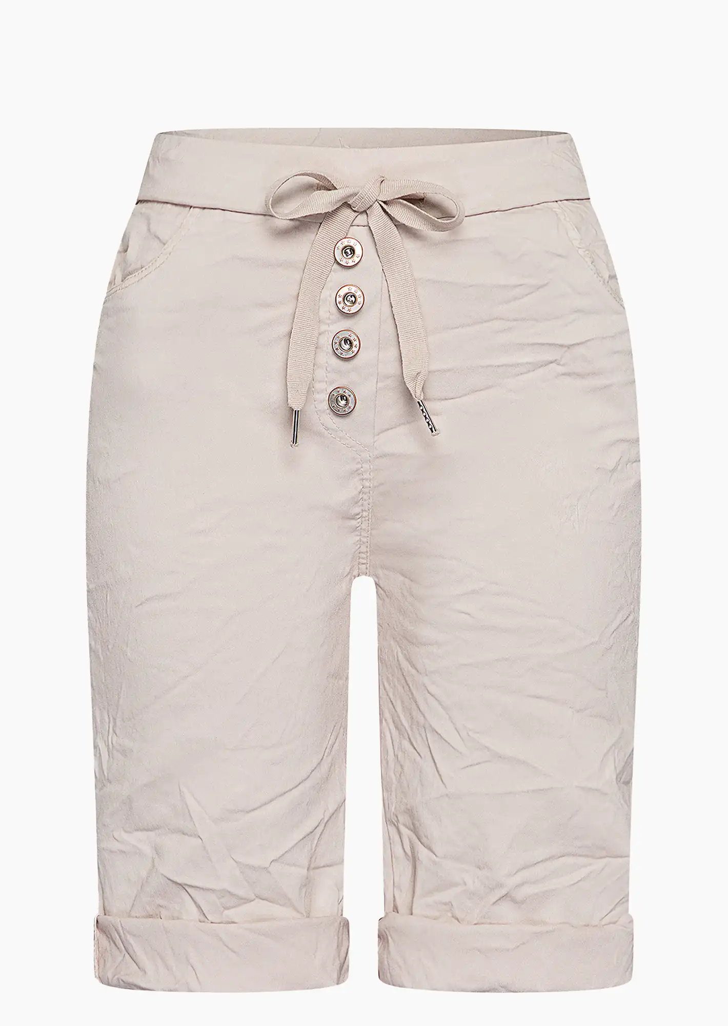 Shorts mit Knöpfen, sand