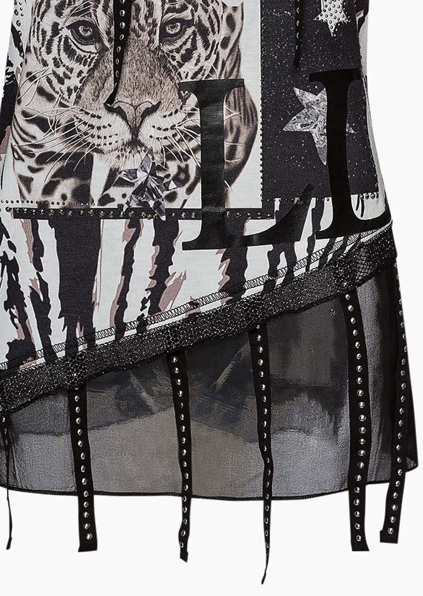 Shirt 'Wild', schwarz-weiß