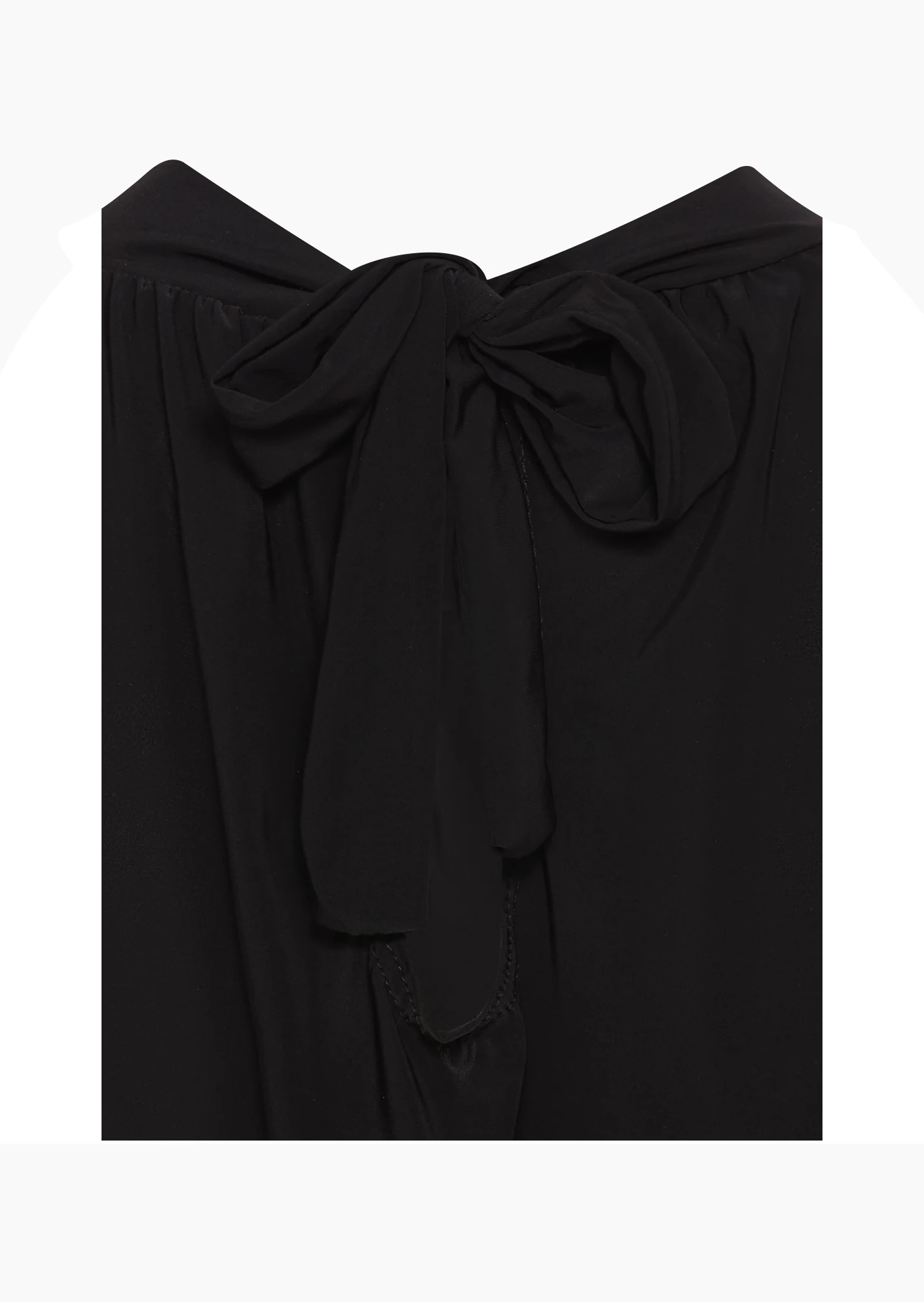Neckholdertop, schwarz