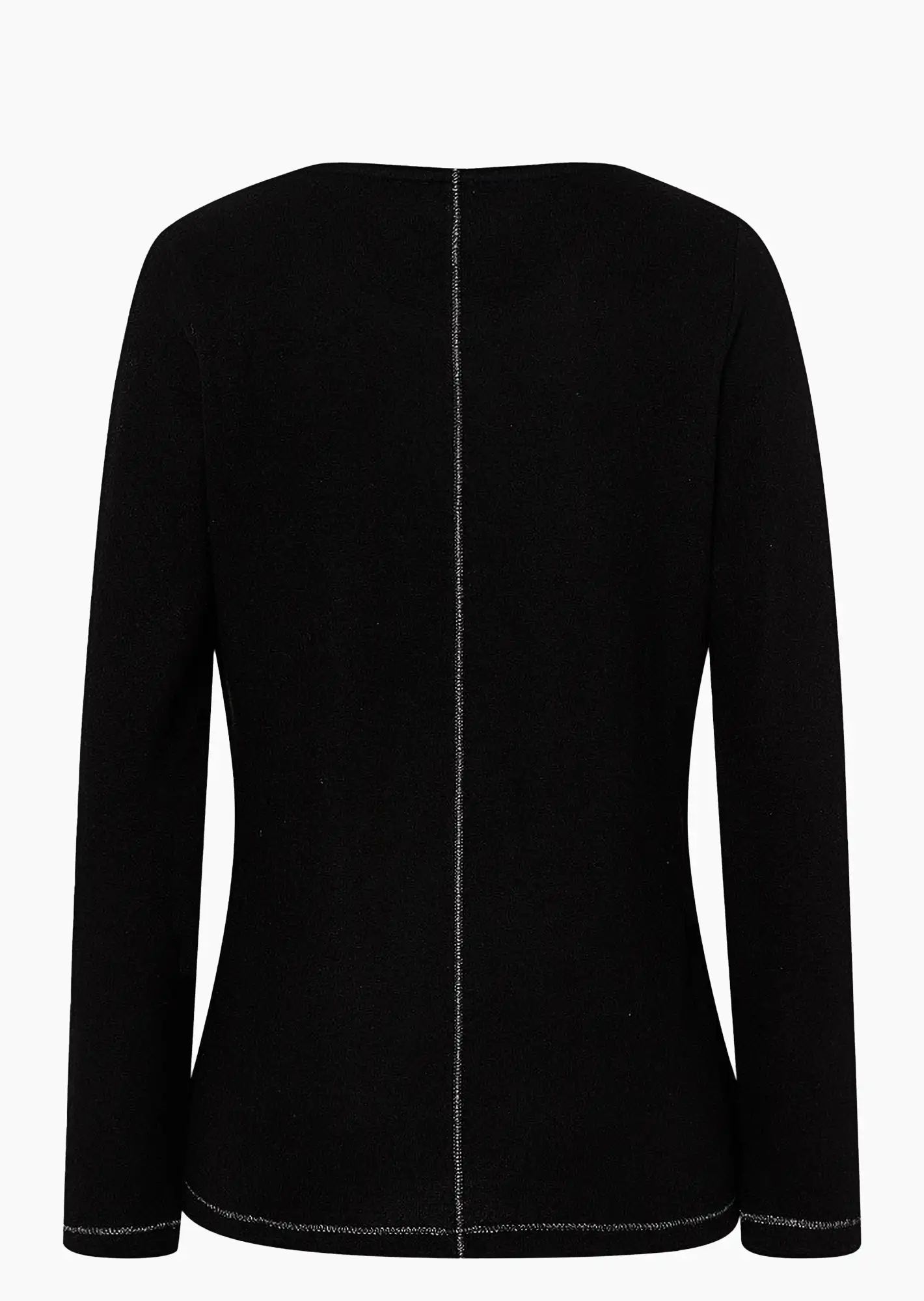 Langarmshirt, schwarz