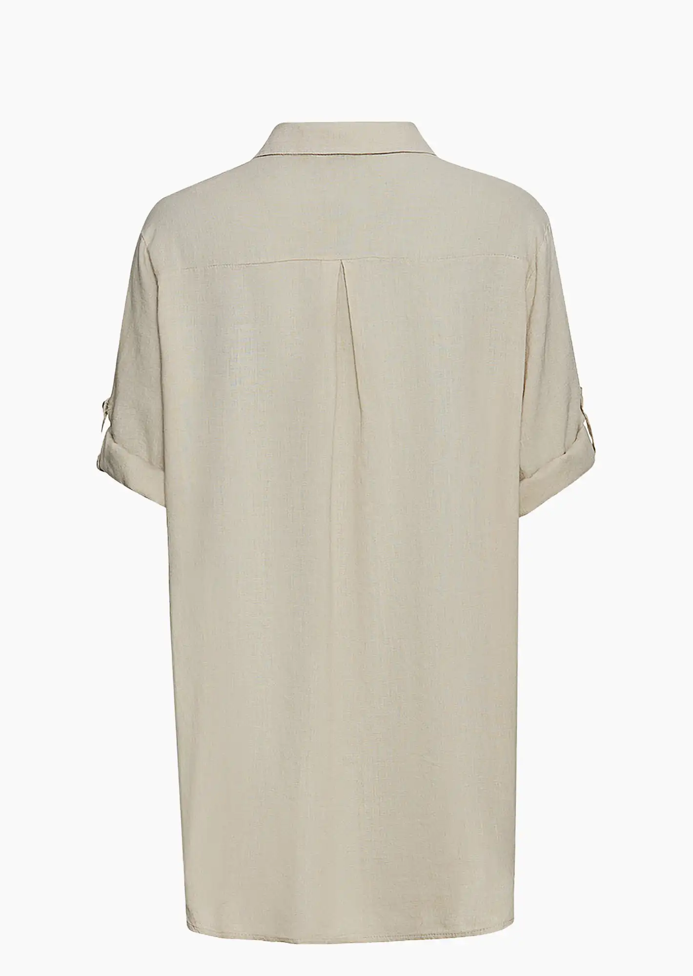 leichte Bluse mit Leinen, sand
