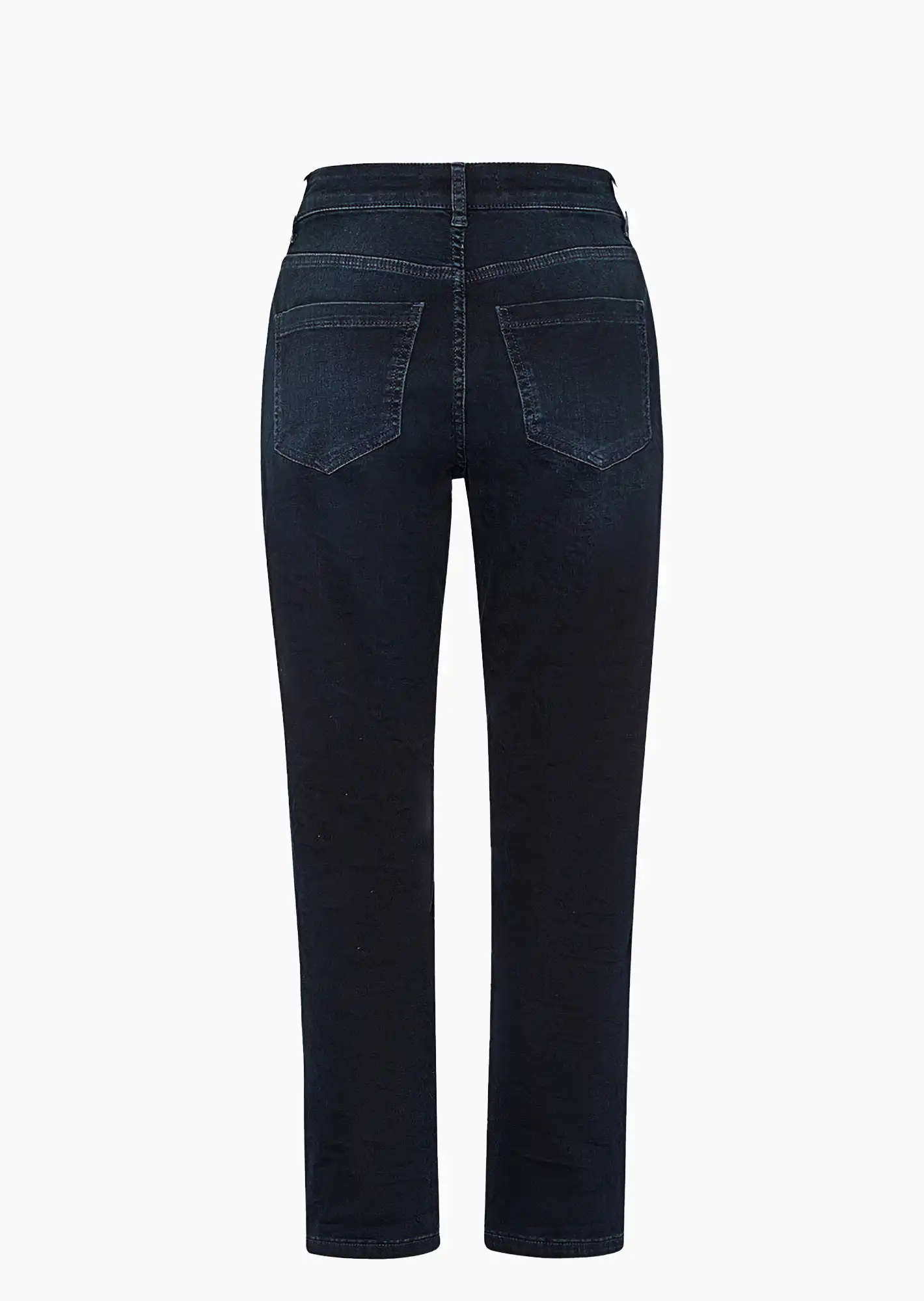 Jeans 'Straight' kurz, blue black denim