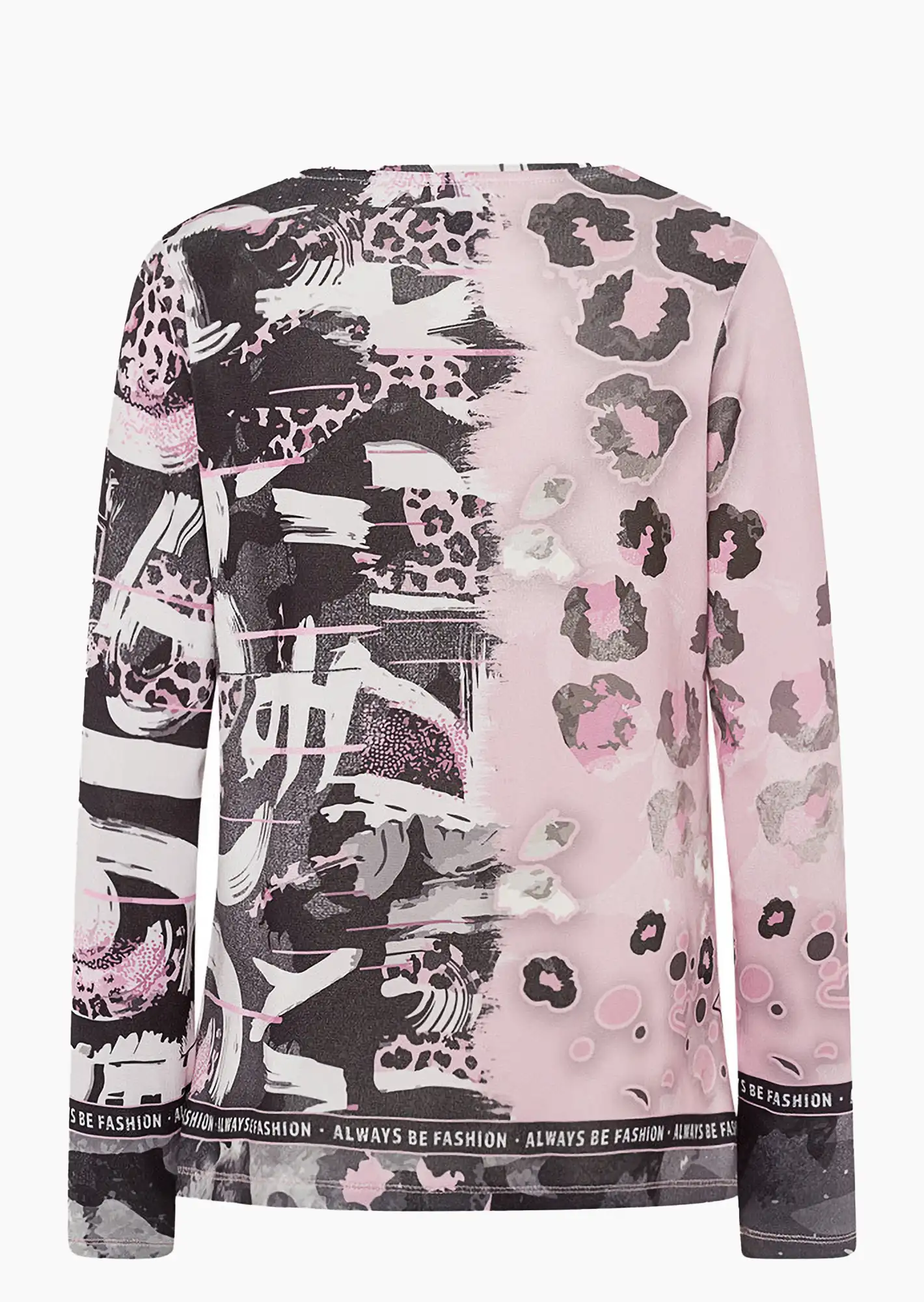 Langarmshirt 'Heart', rosenholz