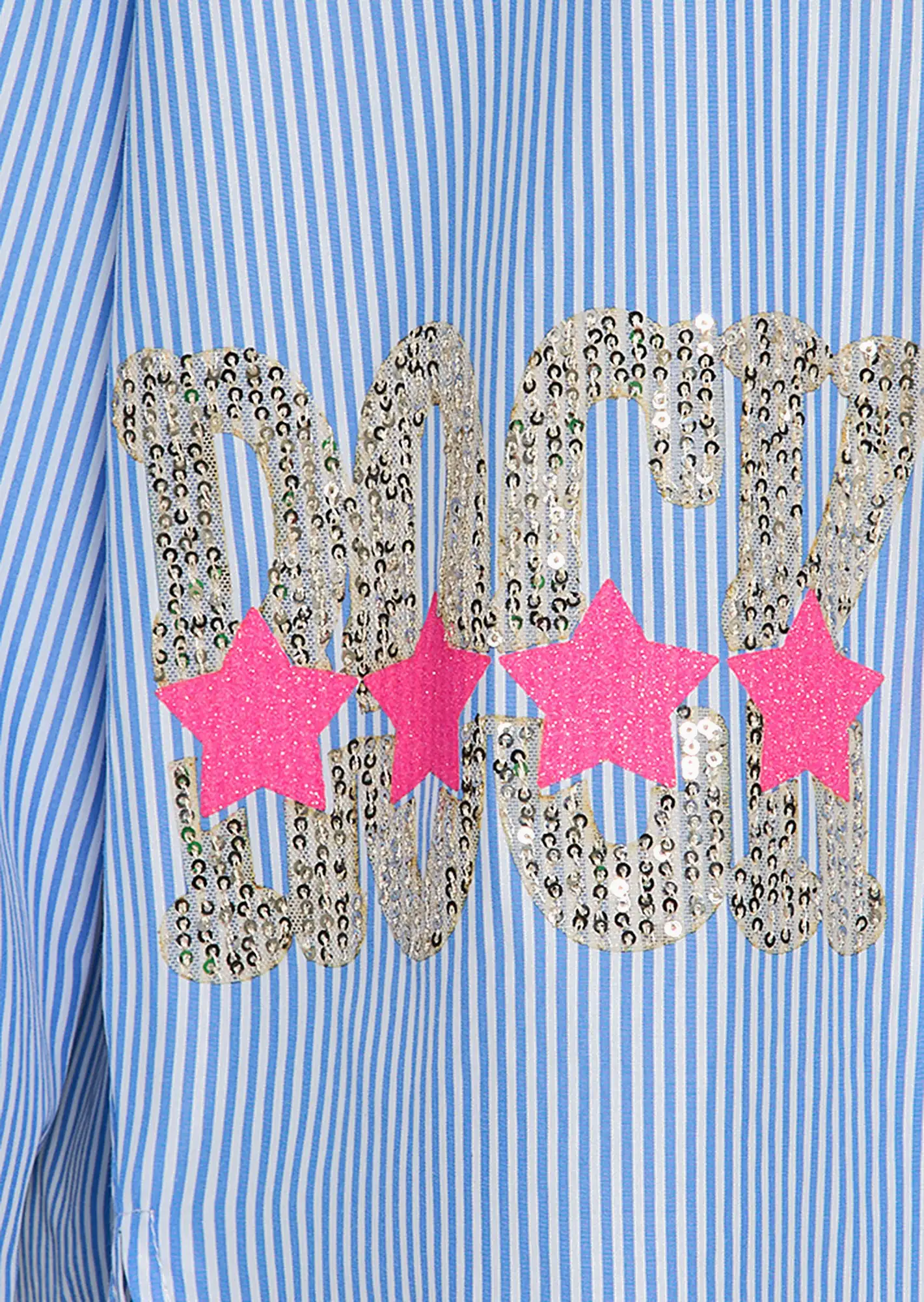 Bluse mit Streifen, blau-weiß