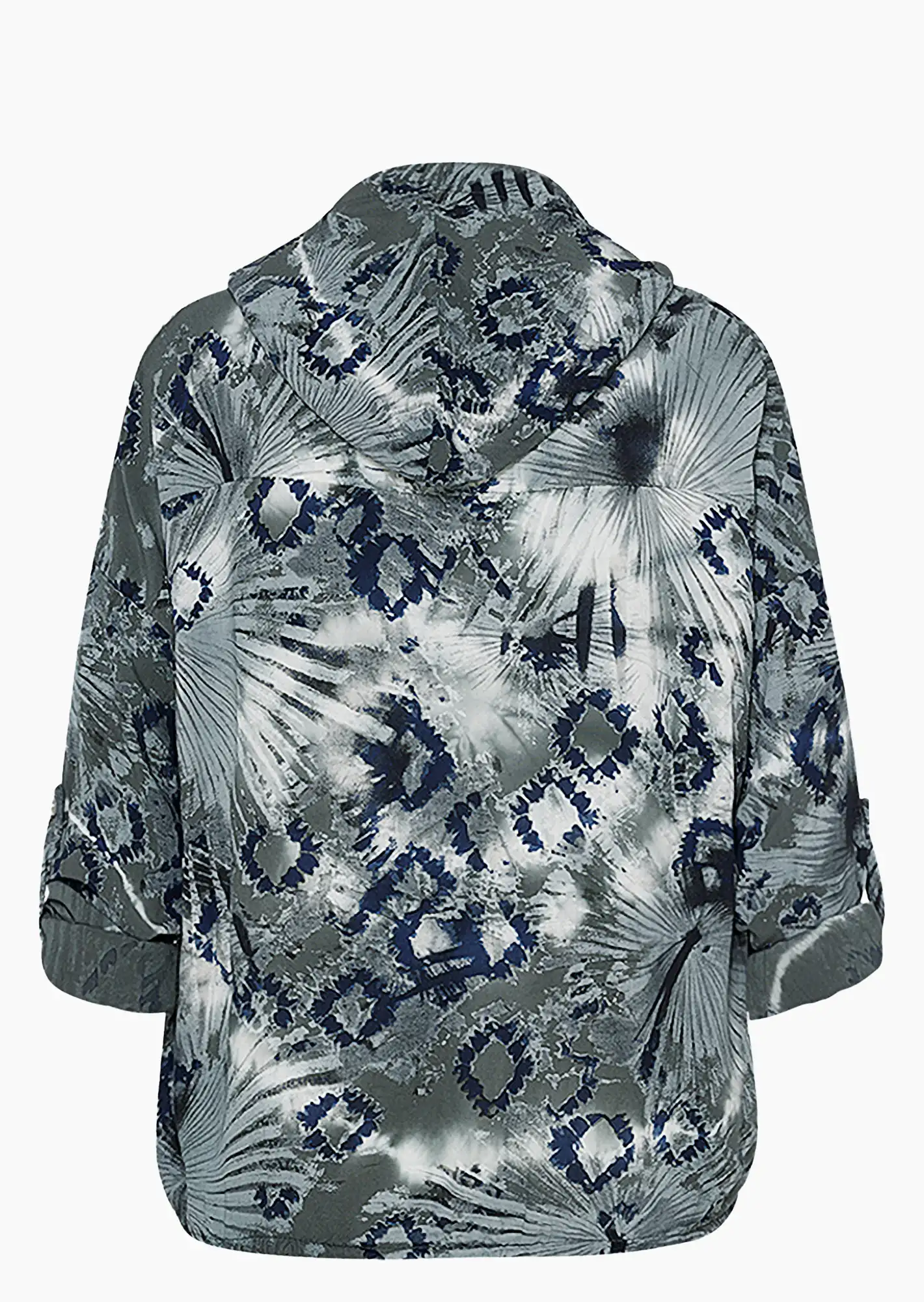 Bluse im Alloverprint, oliv