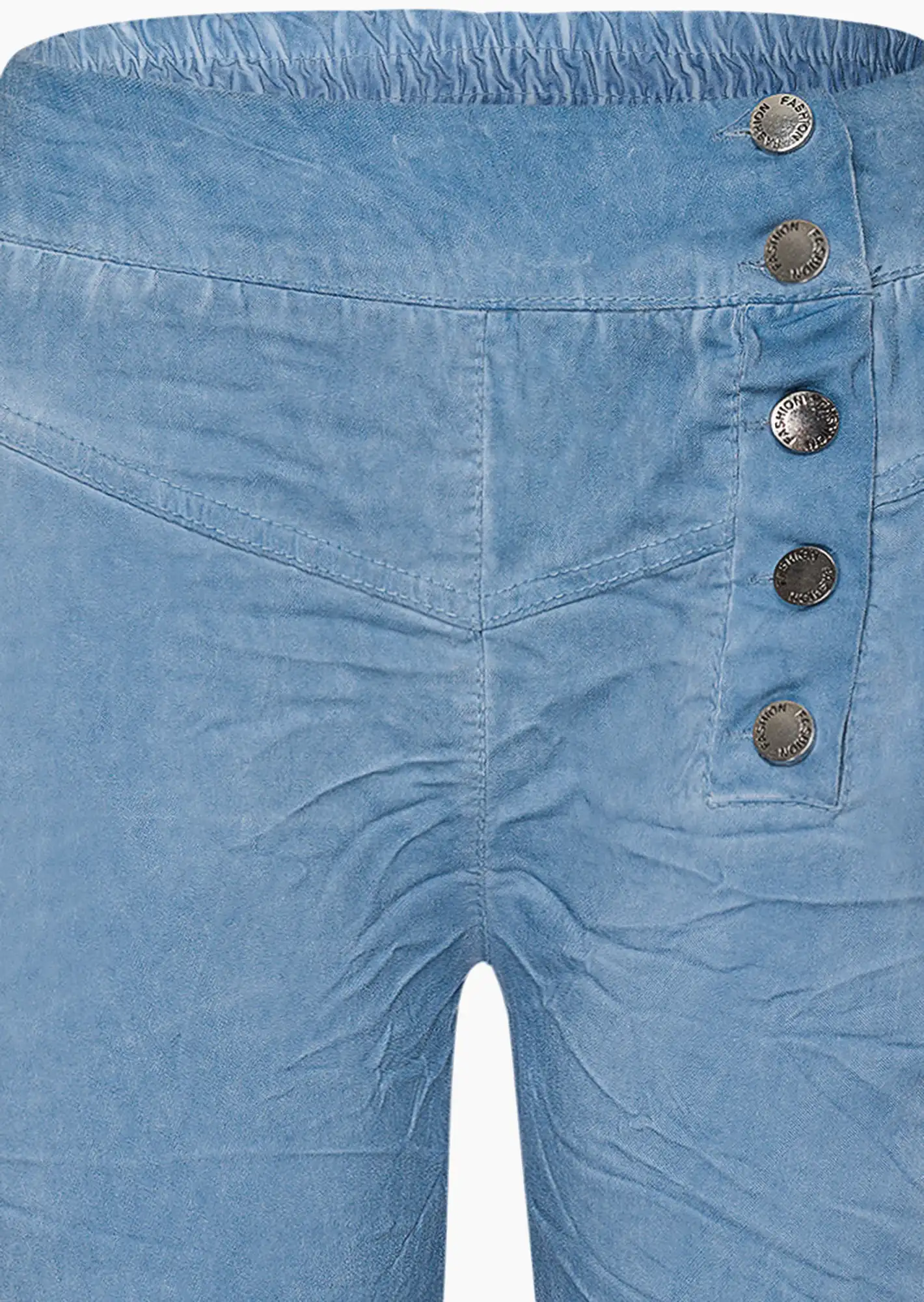 Joggpants mit Knöpfen, blue denim