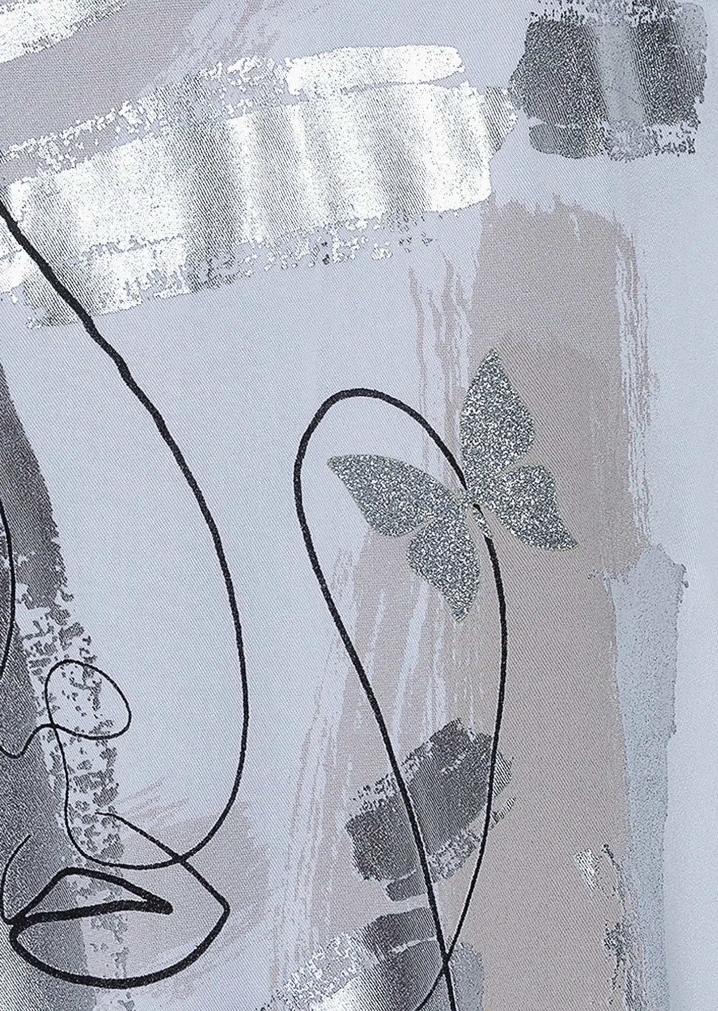 Bluse 'Face', weiß