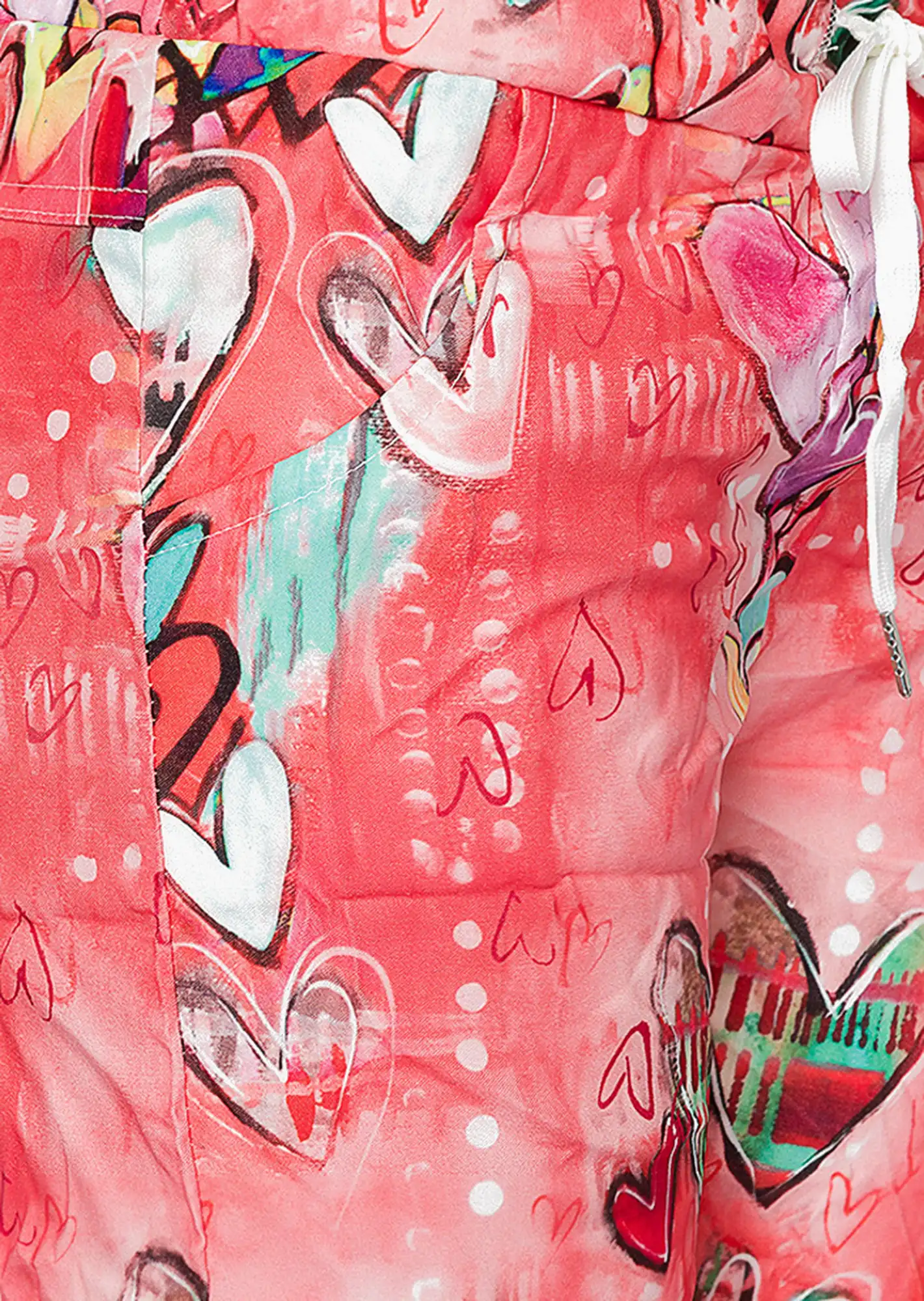 Joggpants mit Print, koralle