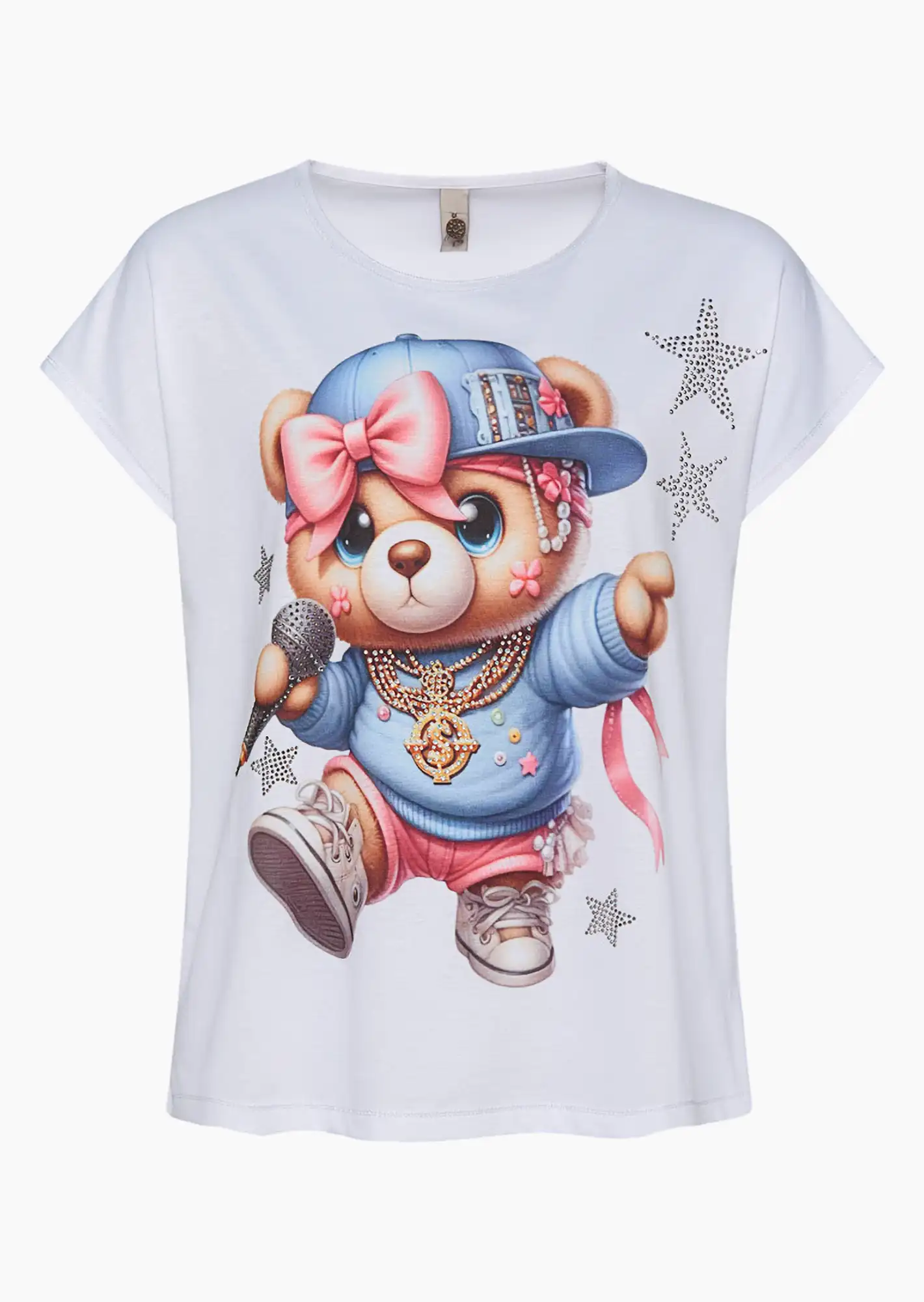 Shirt 'Star Bear', weiß