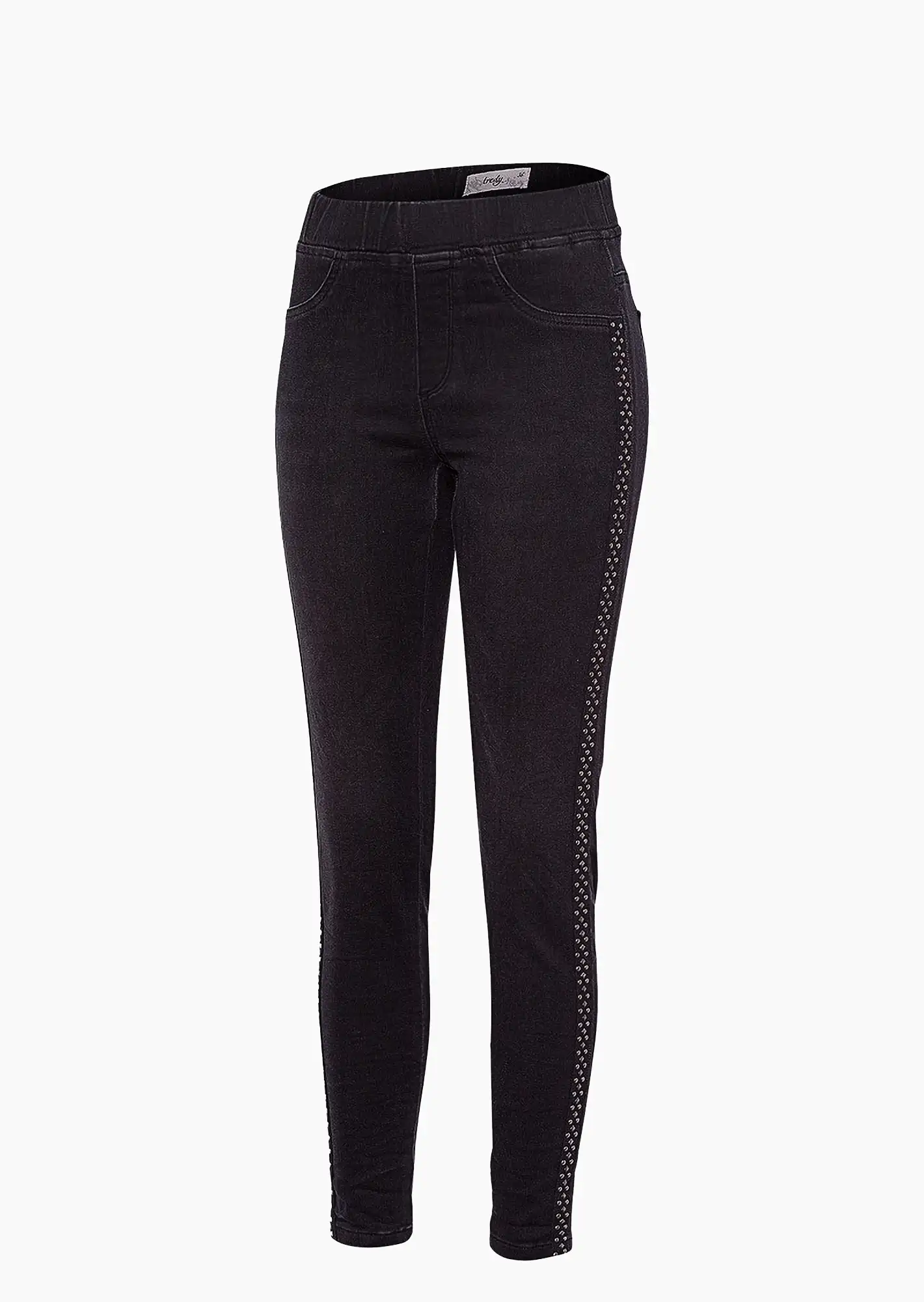 Jeggings, black denim