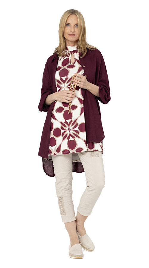 Burgund & sand I