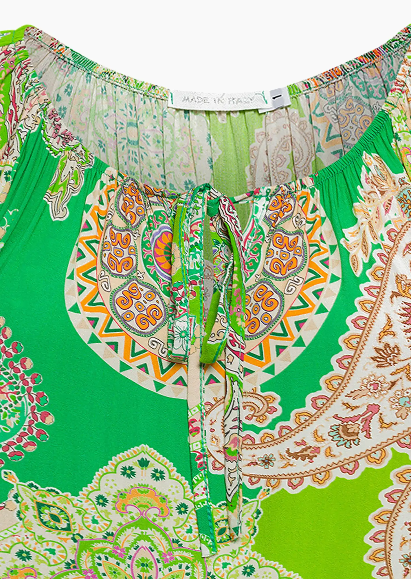 Kleid im Paisleydruck, grün