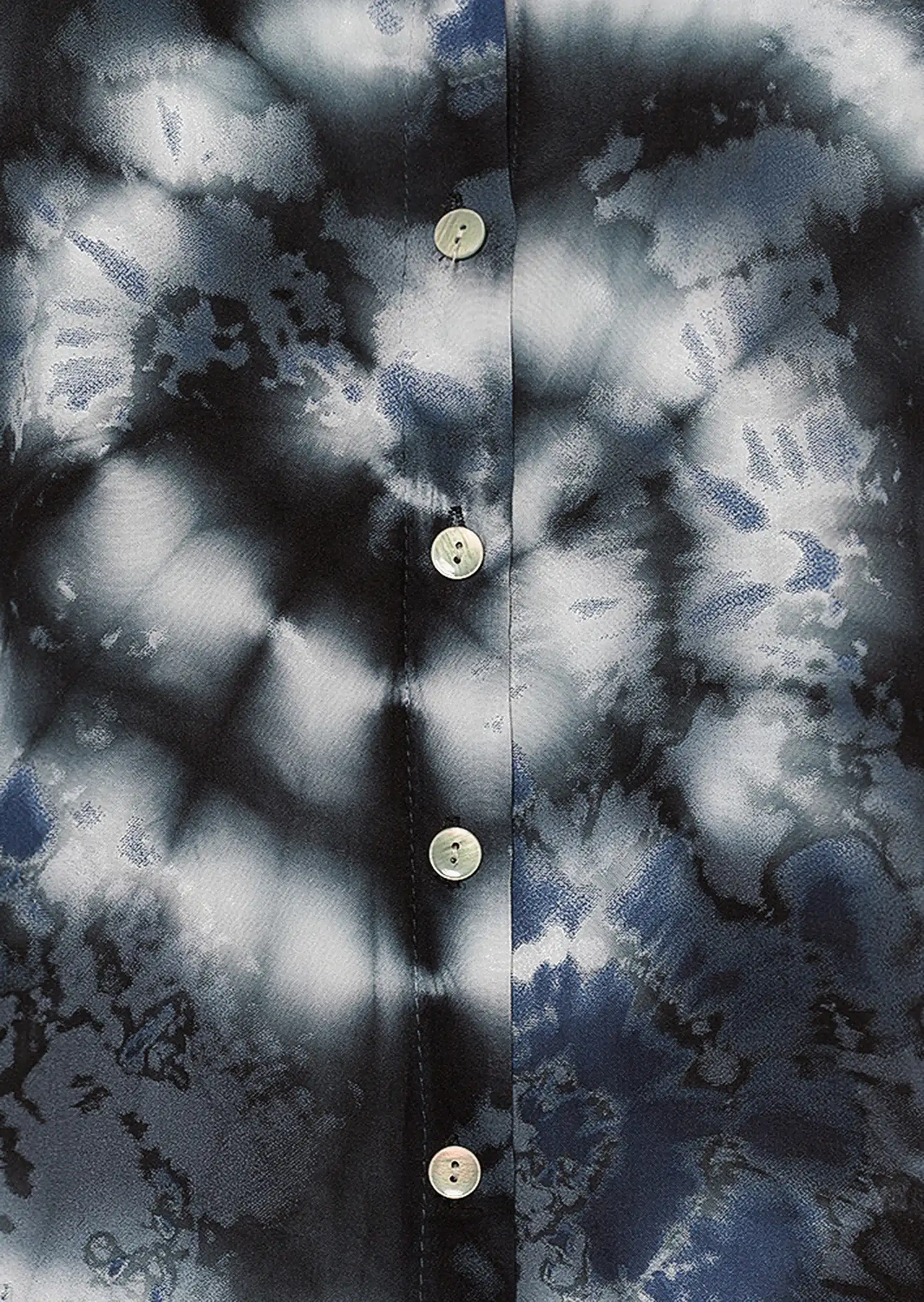 Bluse im Batikstyle, schwarz