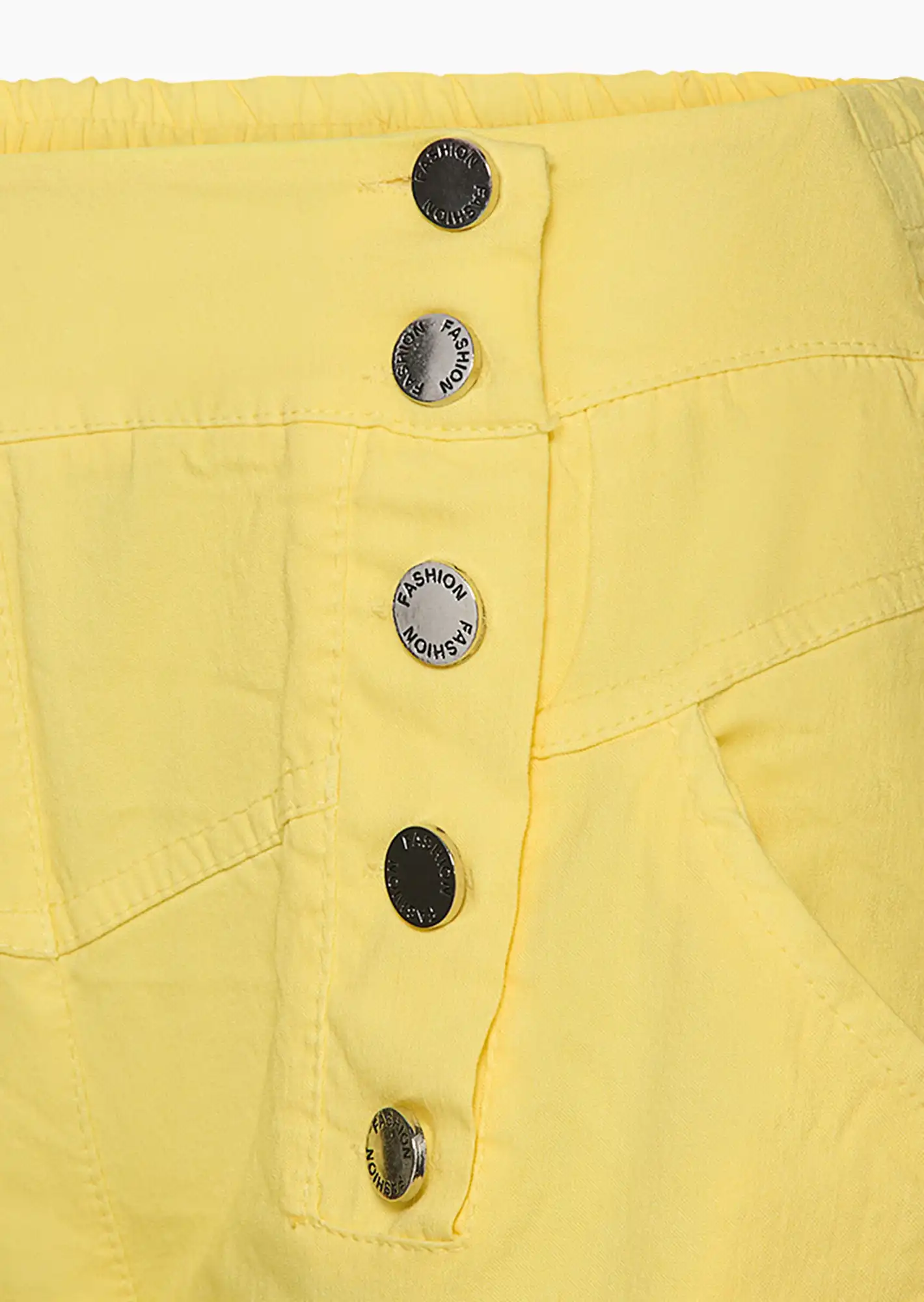 Joggpants mit Knöpfen, butter yellow