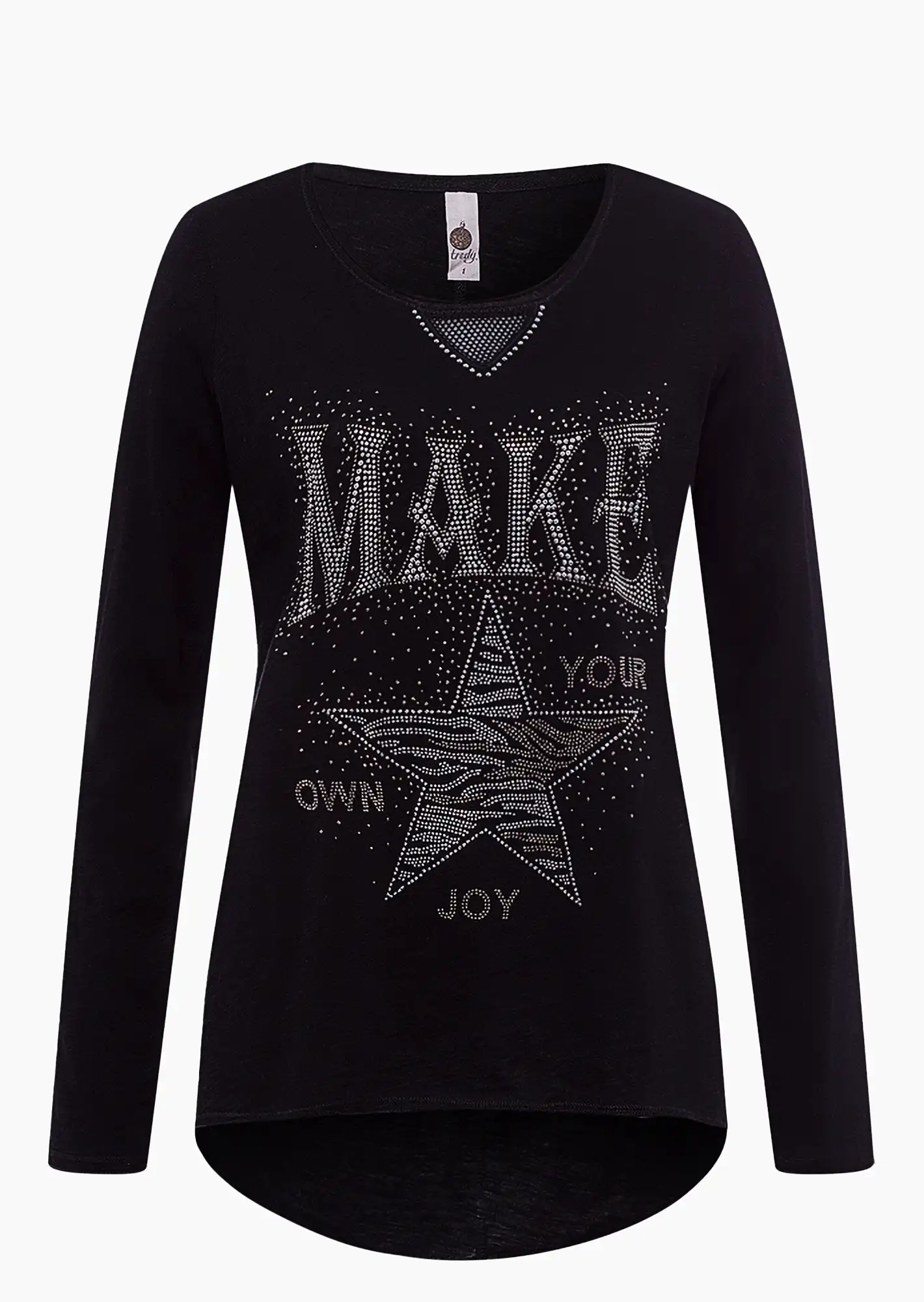 Shirt 'Joy' schwarz
