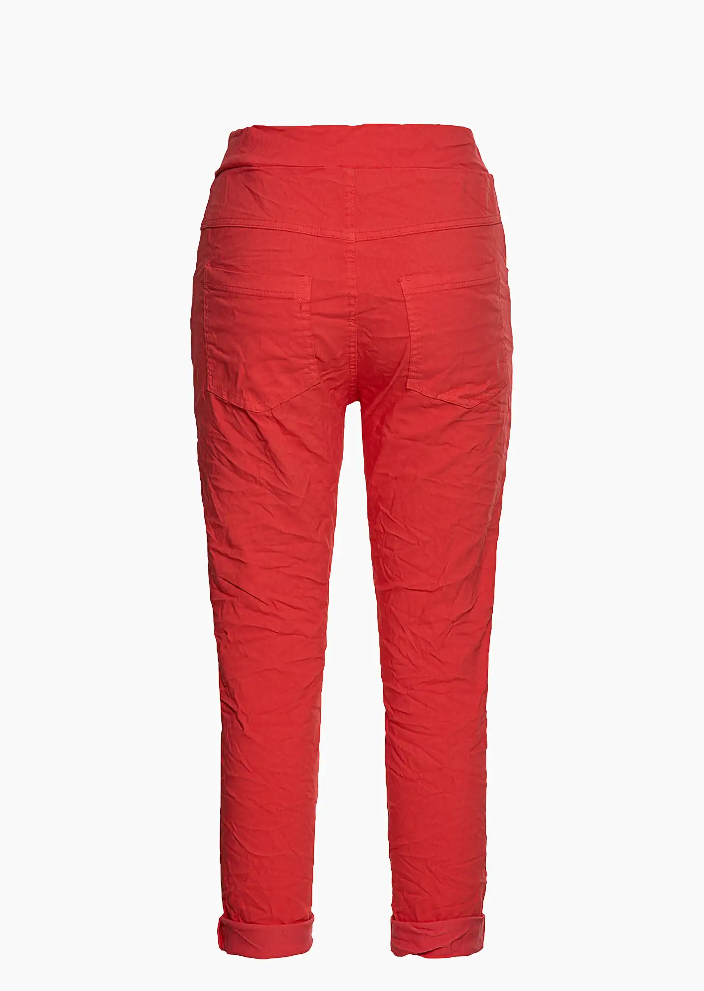 Joggpants mit Häkelpatches, koralle