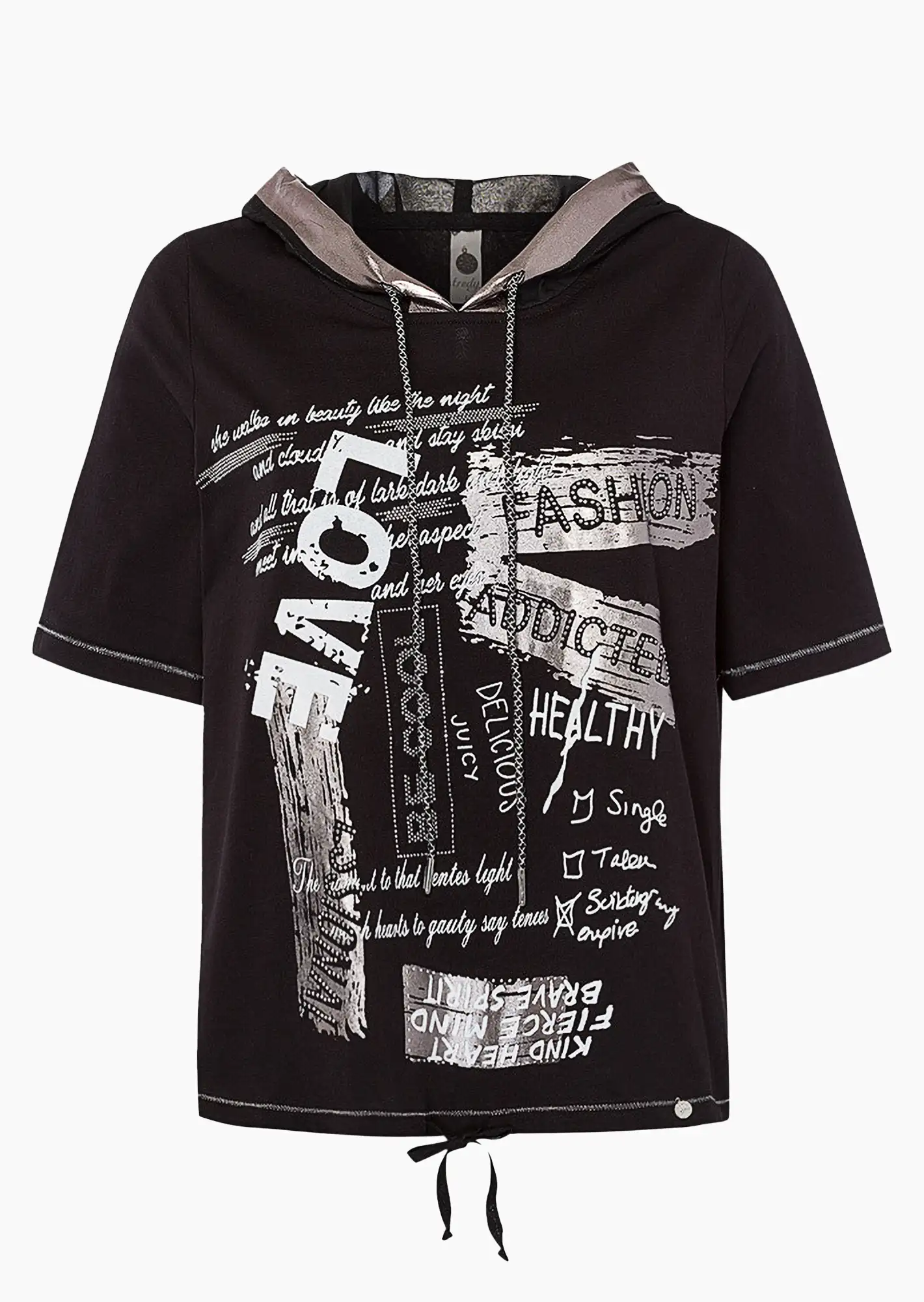 Shirt 'Love', schwarz