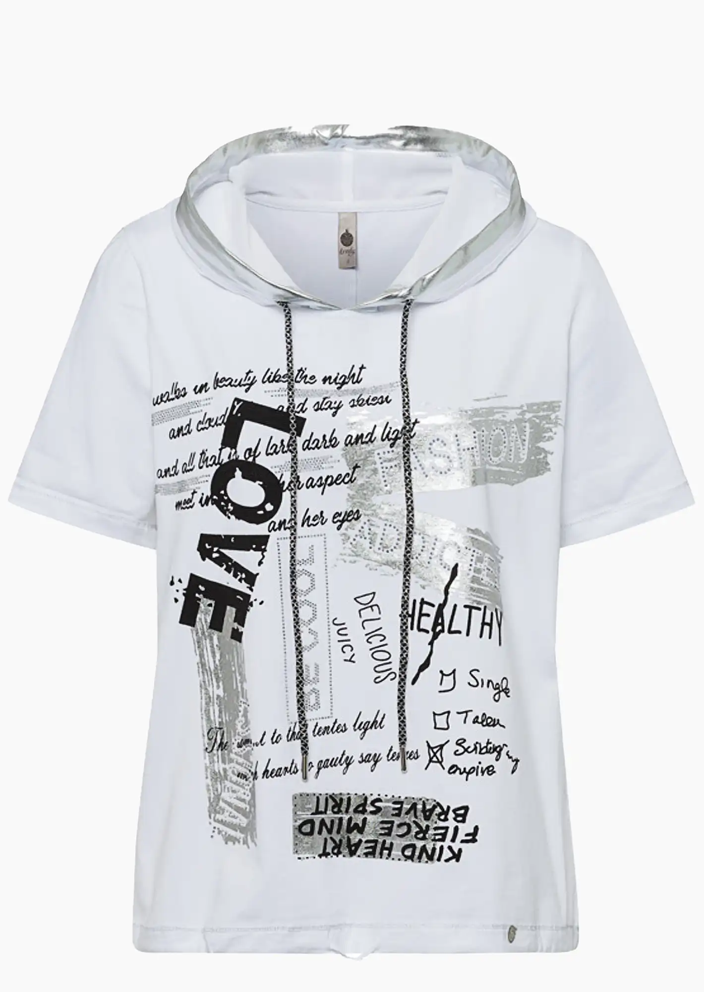 Shirt 'Love', weiß