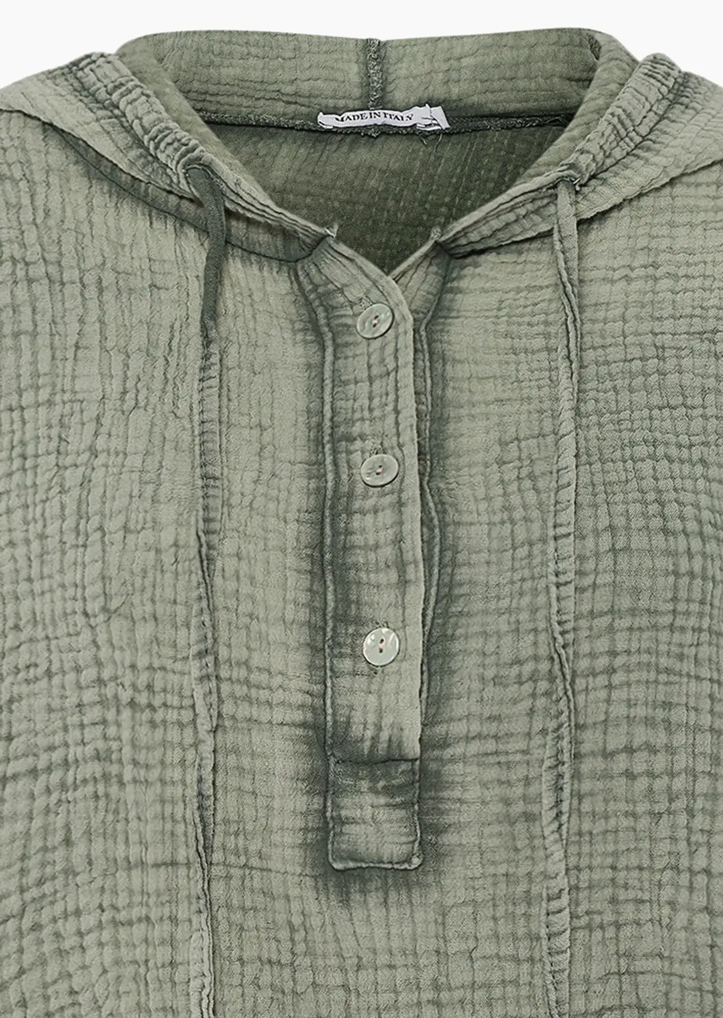 Musselin-Bluse, khaki