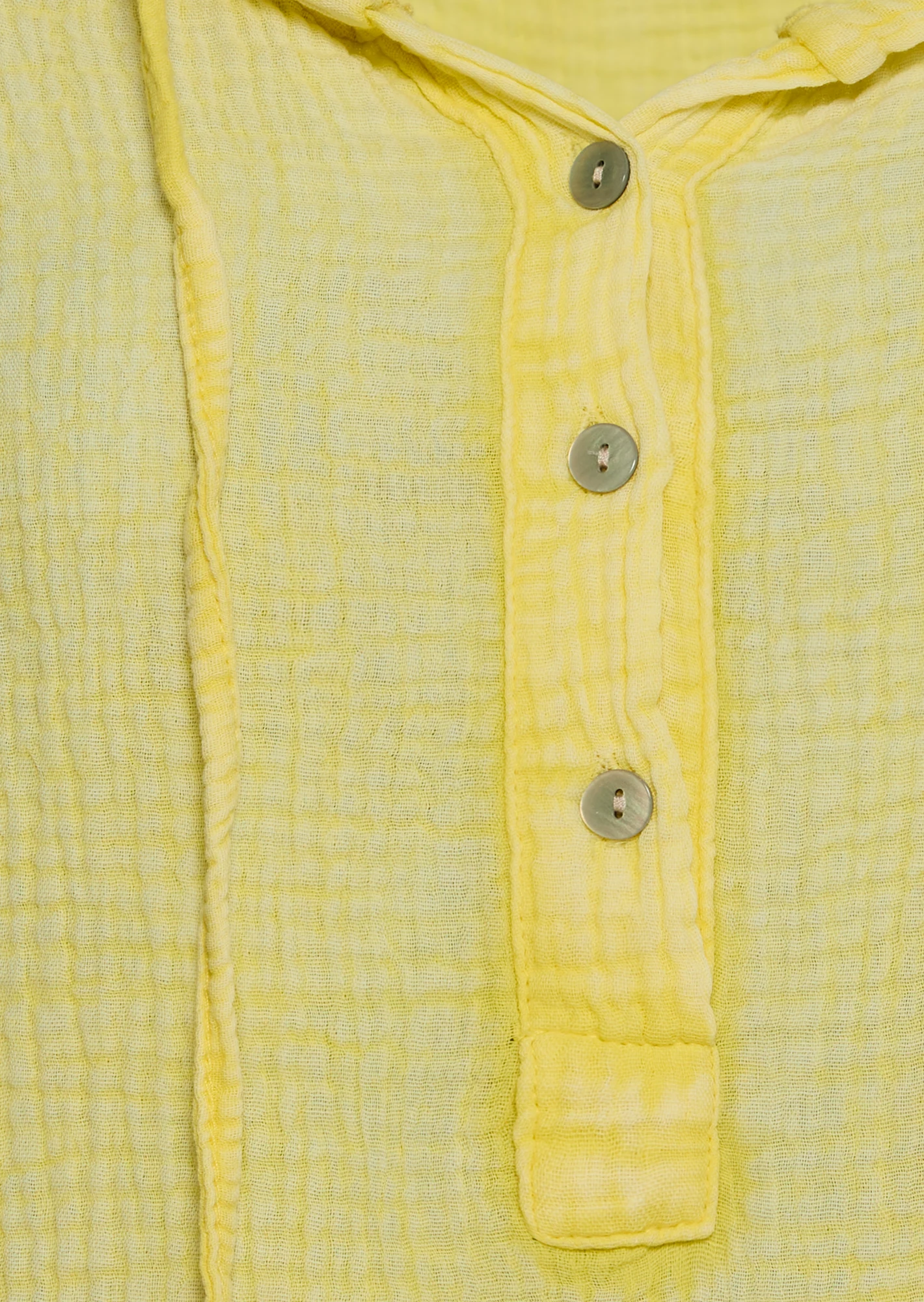 Musselinkleid, butter yellow