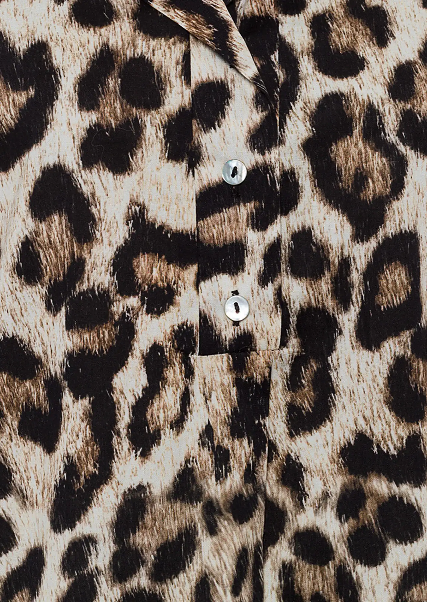 Tunika 'Animal', schwarz-crema