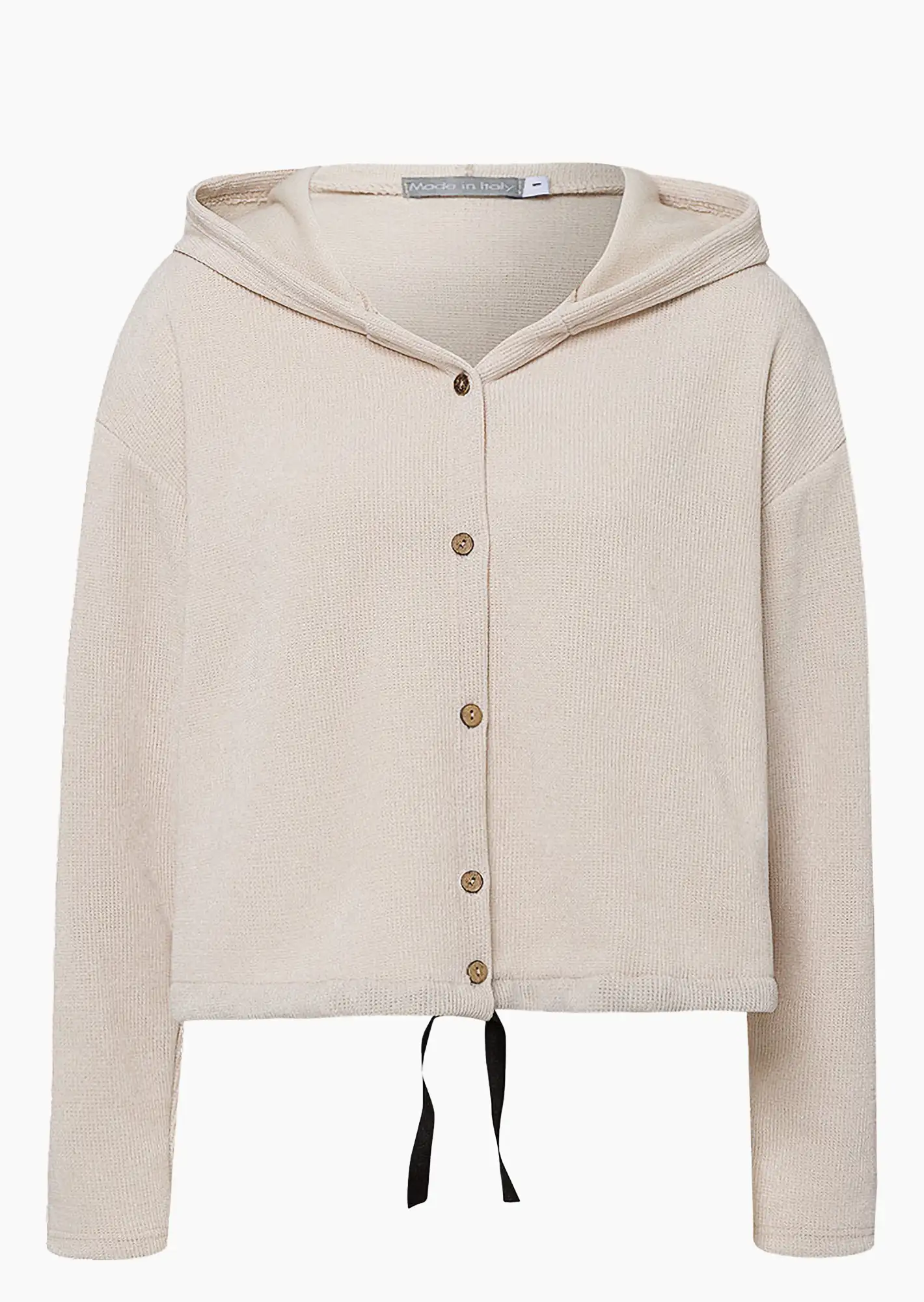 Cordjacke cropped, crema