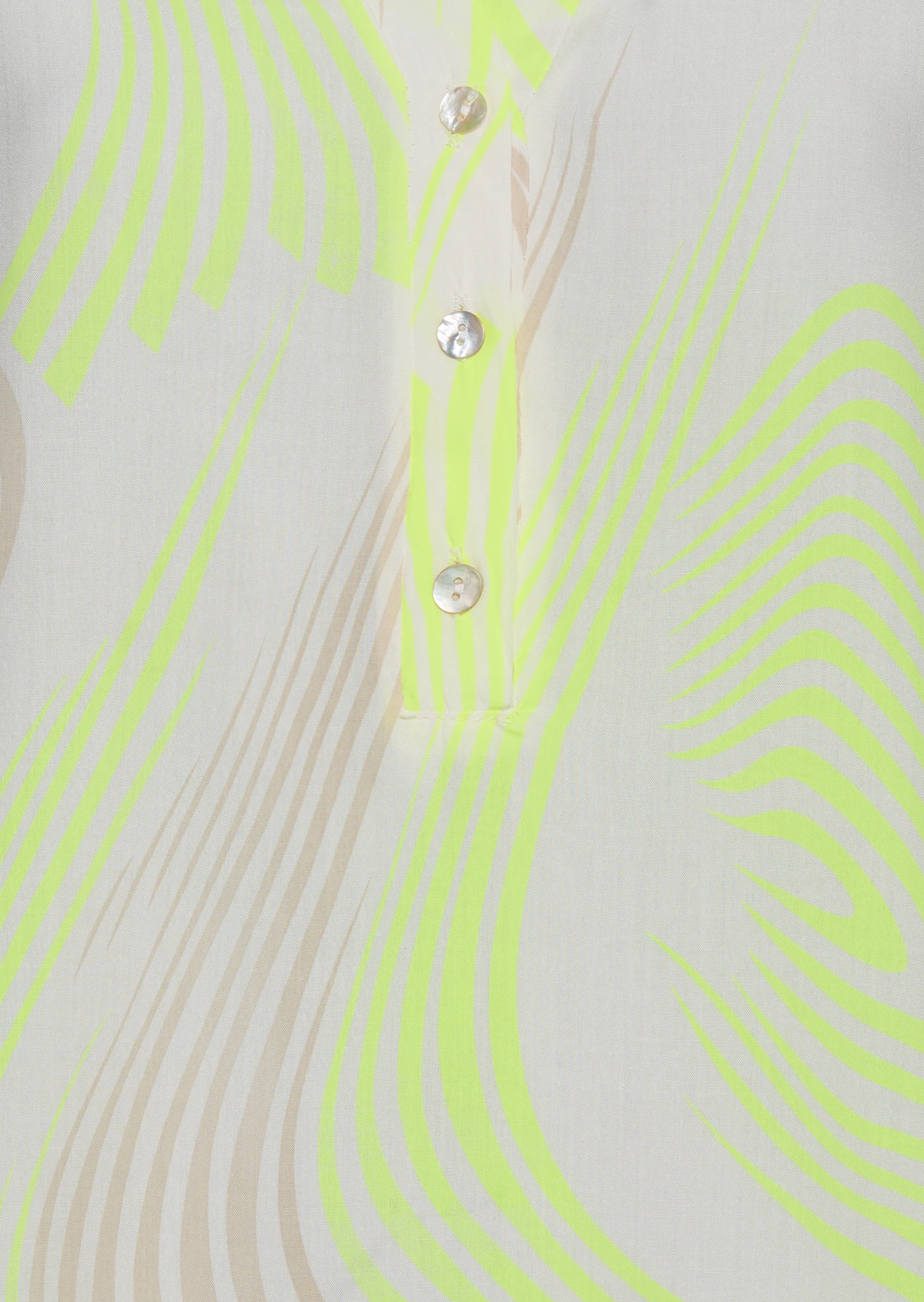 Bluse 'Wave', weiß-neon